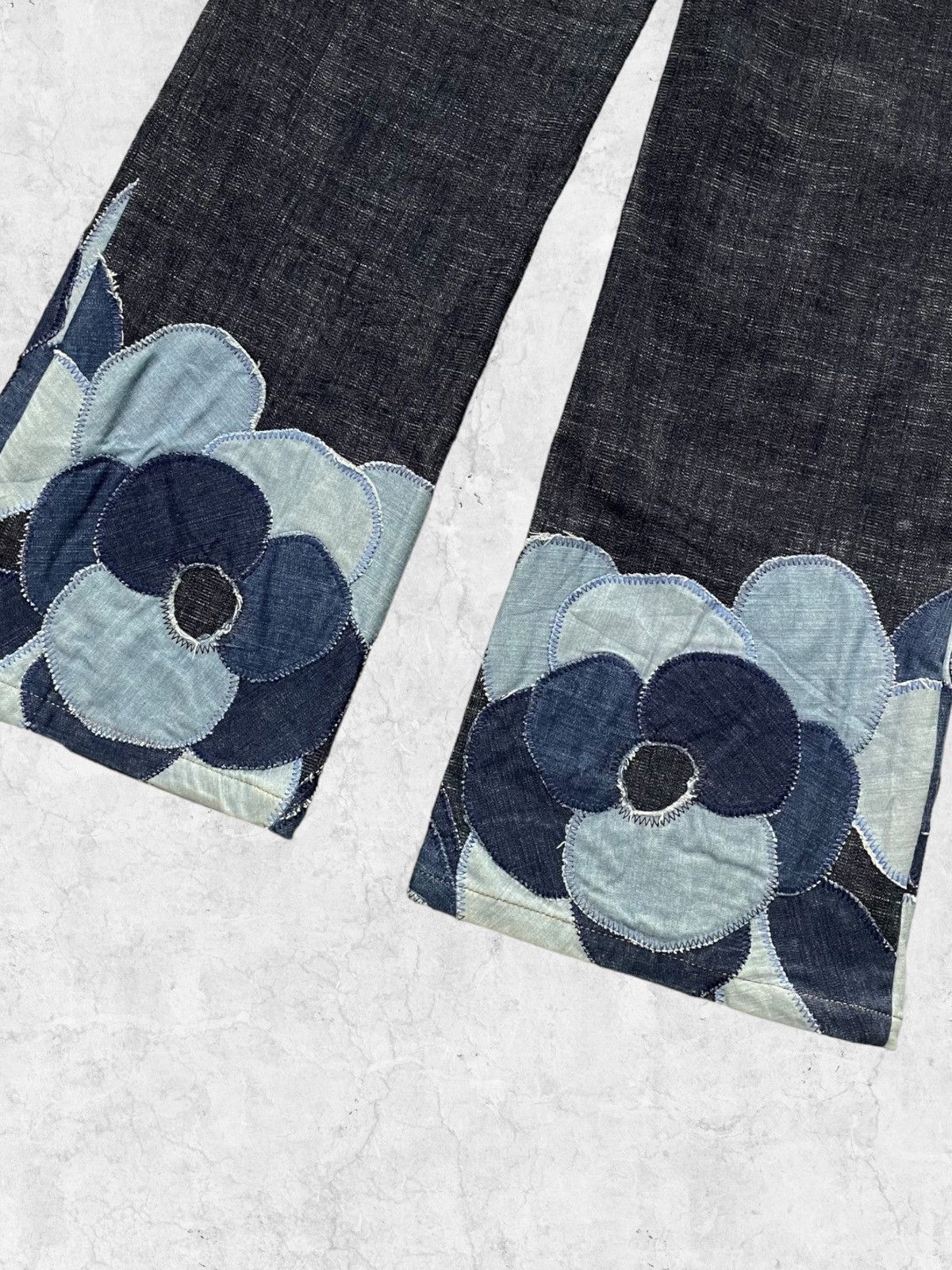 Hysteric Glamour × Tornado Mart Ingeborg Japan Hippies Flared Denim With Snake Belt Size US 27 - 10 Thumbnail