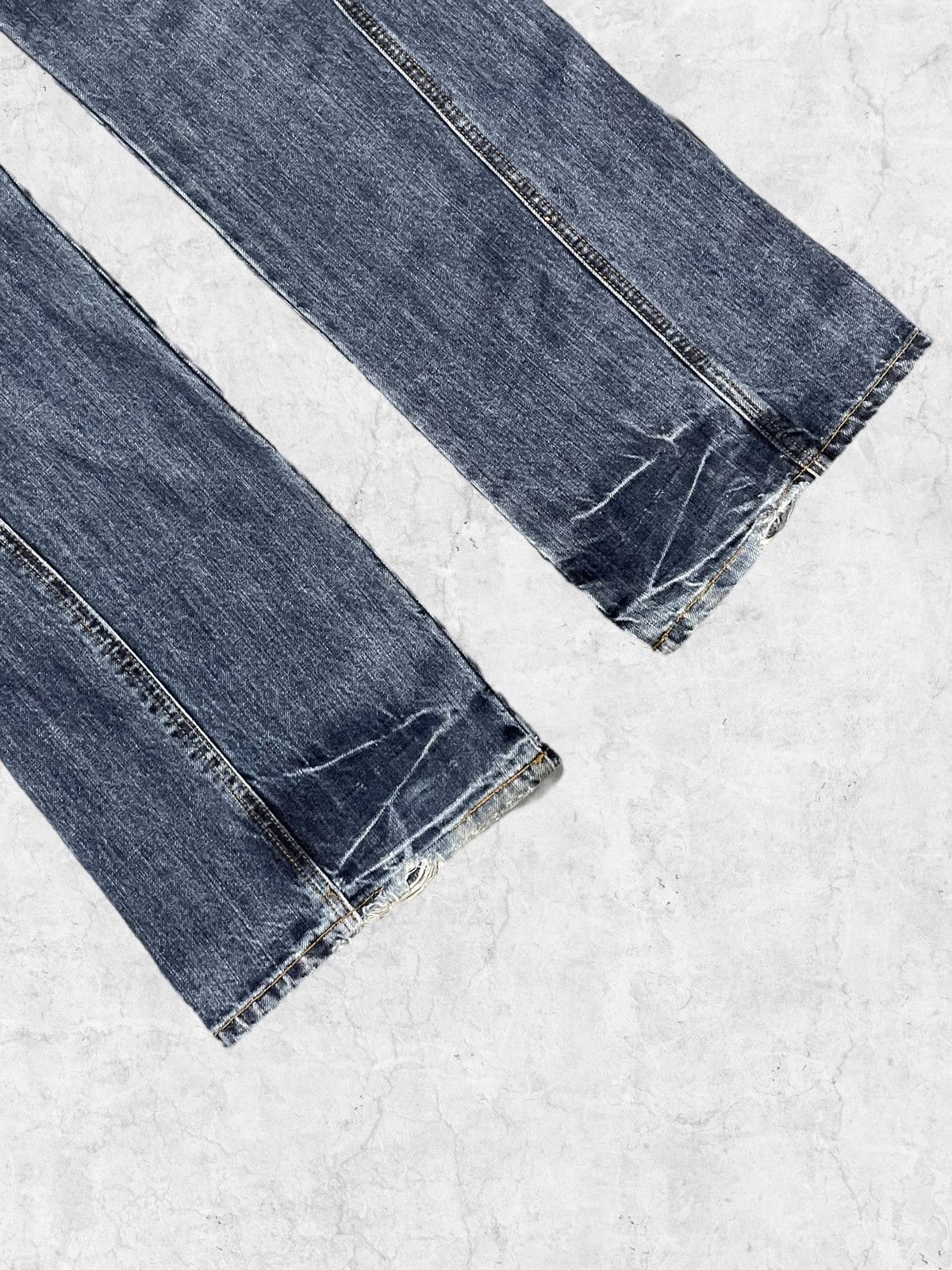 If Six Was Nine × In The Attic × Le Grande Bleu (L.G.B.) Real Cloth Japan Flared Poems Laces Denim With Leather Belt Size US 34 / EU 50 - 10 Thumbnail