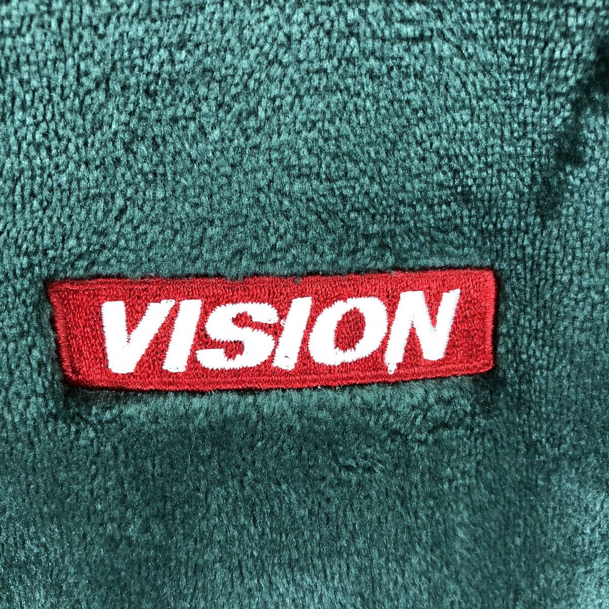 Vision Streetwear Vision Streetwear Big Logo Velvet Sweater Zipper Hoodie Size US XXL / EU 58 / 5 - 8 Thumbnail
