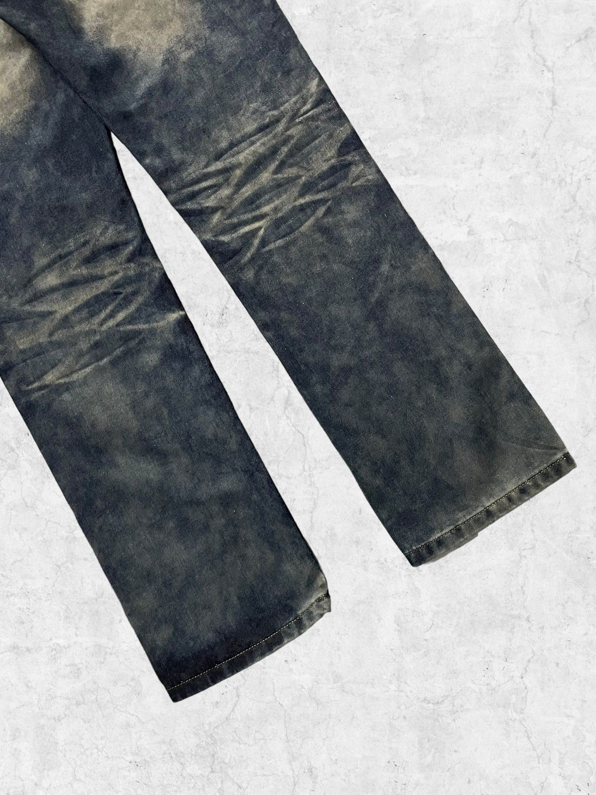 Japanese Brand × Vintage Vintage Martin Kustom Evil Dark Side Denim Leather Belt Size US 34 / EU 50 - 11 Thumbnail