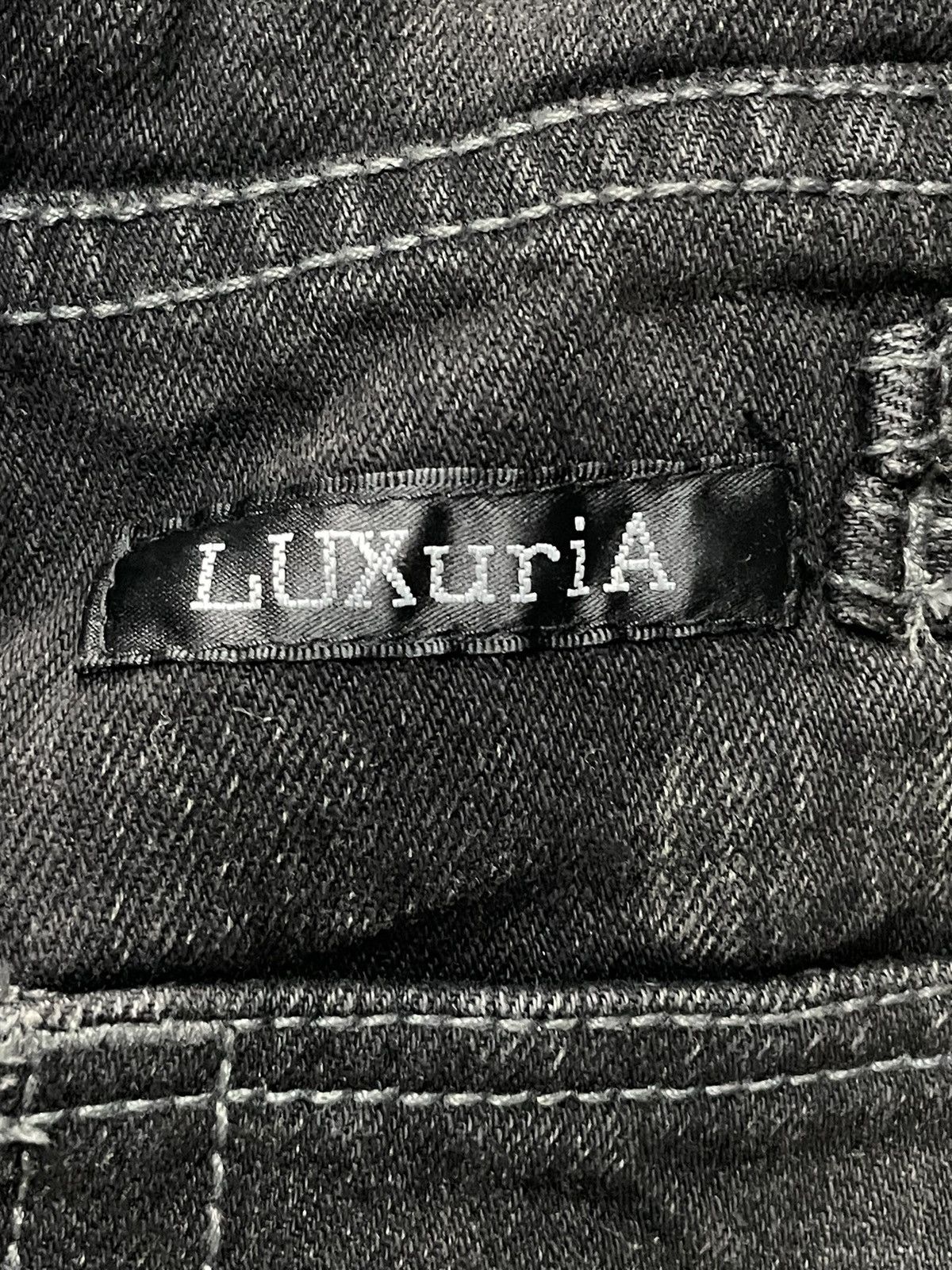 Designer × If Six Was Nine × Le Grande Bleu (L.G.B.) Designer Luxuria Japan Flared Claw Mark Jeans With Belt Size US 30 / EU 46 - 14 Thumbnail