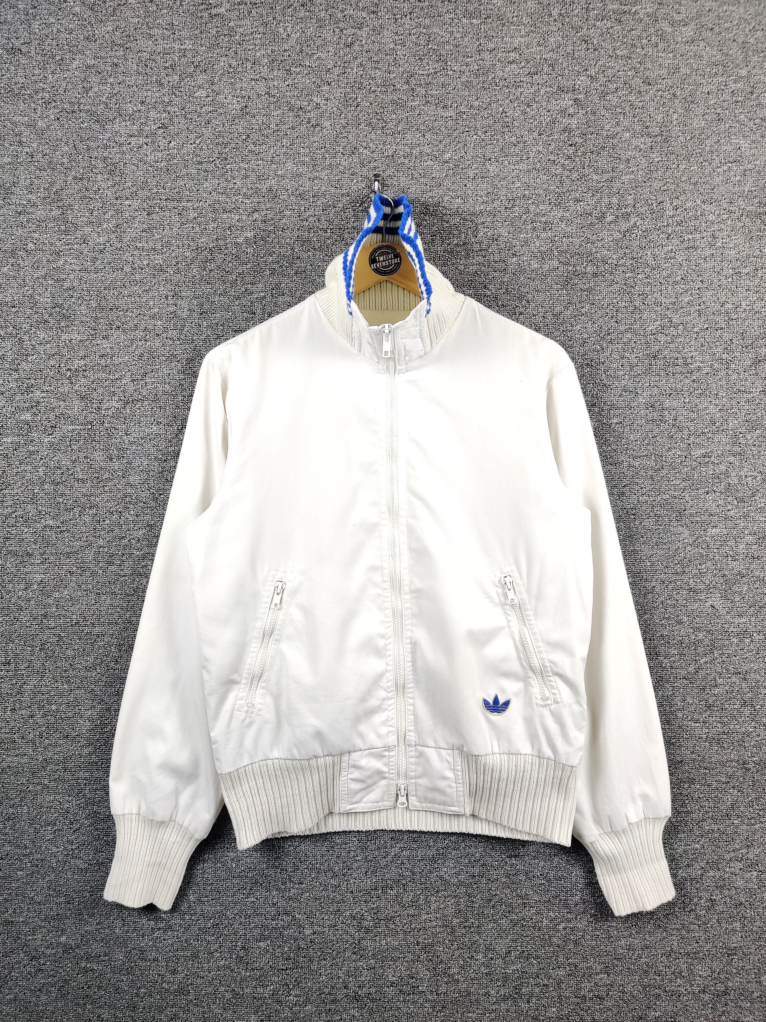 Adidas Vintage 90's Adidas Trefoil Zipper Jacket Size US L / EU 52-54 / 3 - 1 Thumbnail