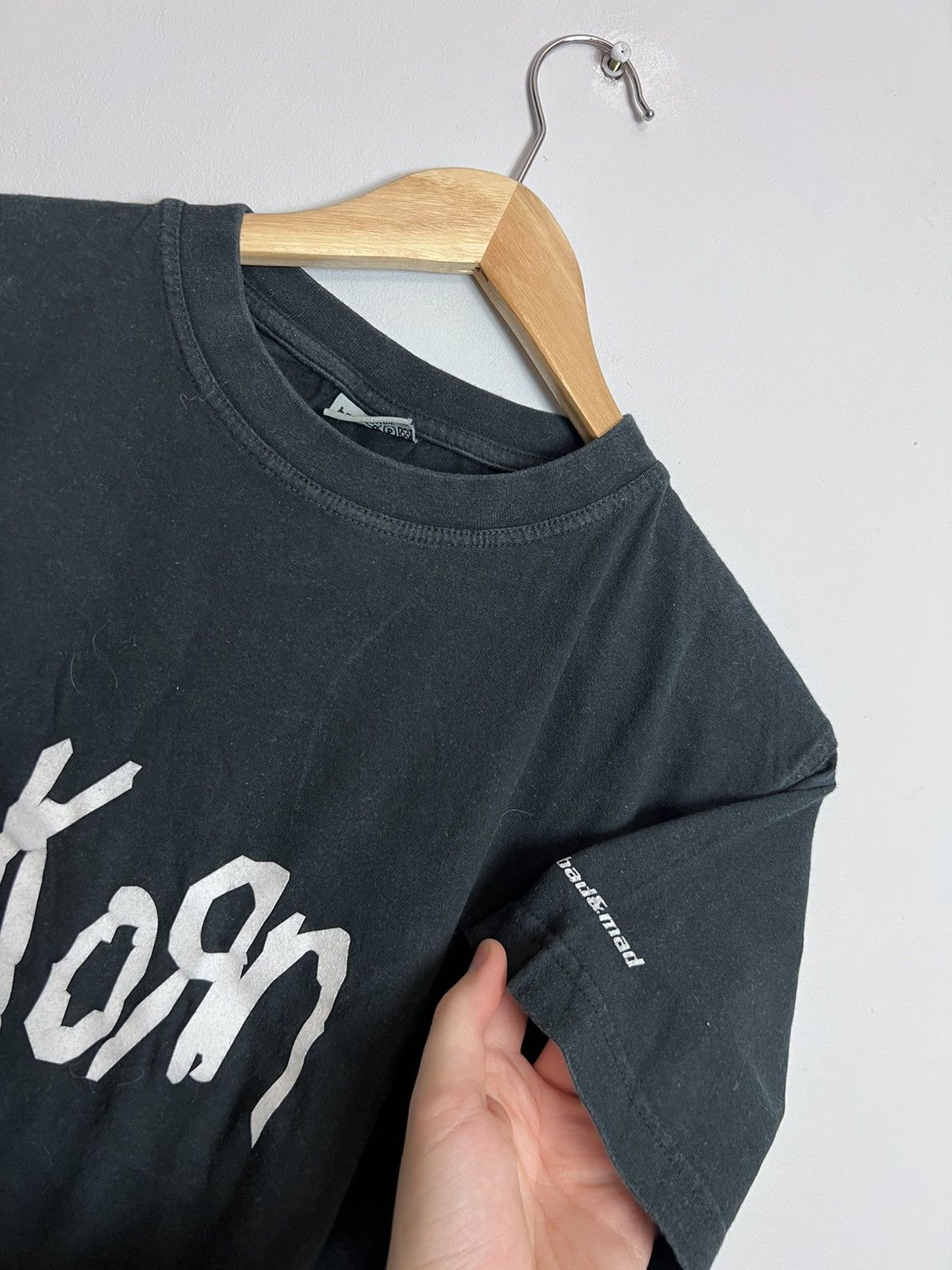 Band Tees 90s Korn logo Vintage Nu Metal Rock Band Tshirt Rare y2k Size US S / EU 44-46 / 1 - 3 Thumbnail