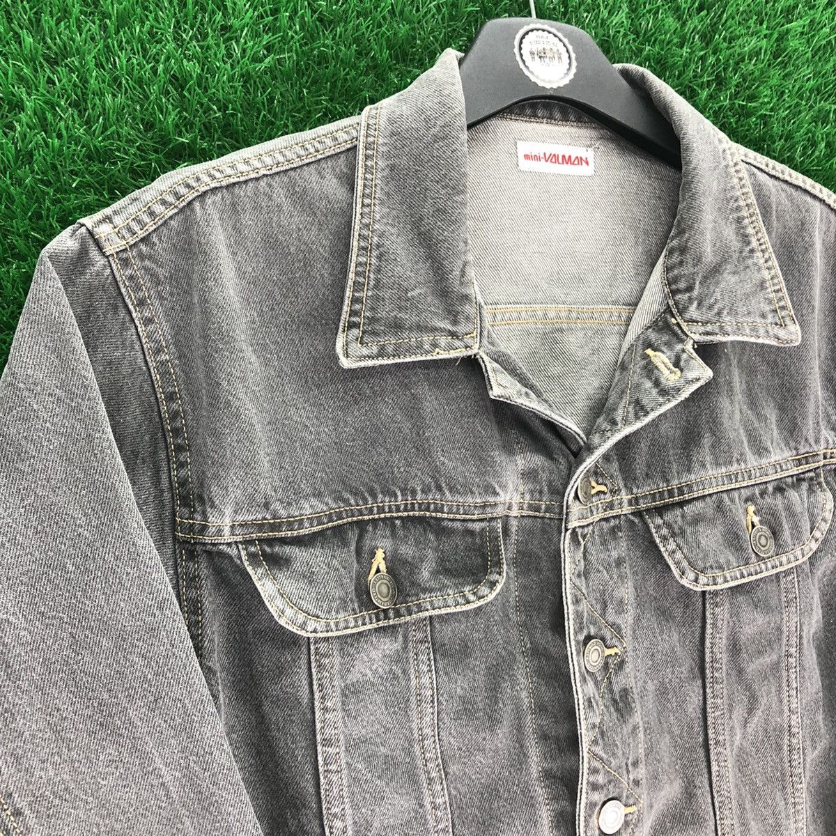 Japanese Brand Vintage 80's Denim Jacket Double Pocket By Mini-Valman Size US M / EU 48-50 / 2 - 2 Thumbnail