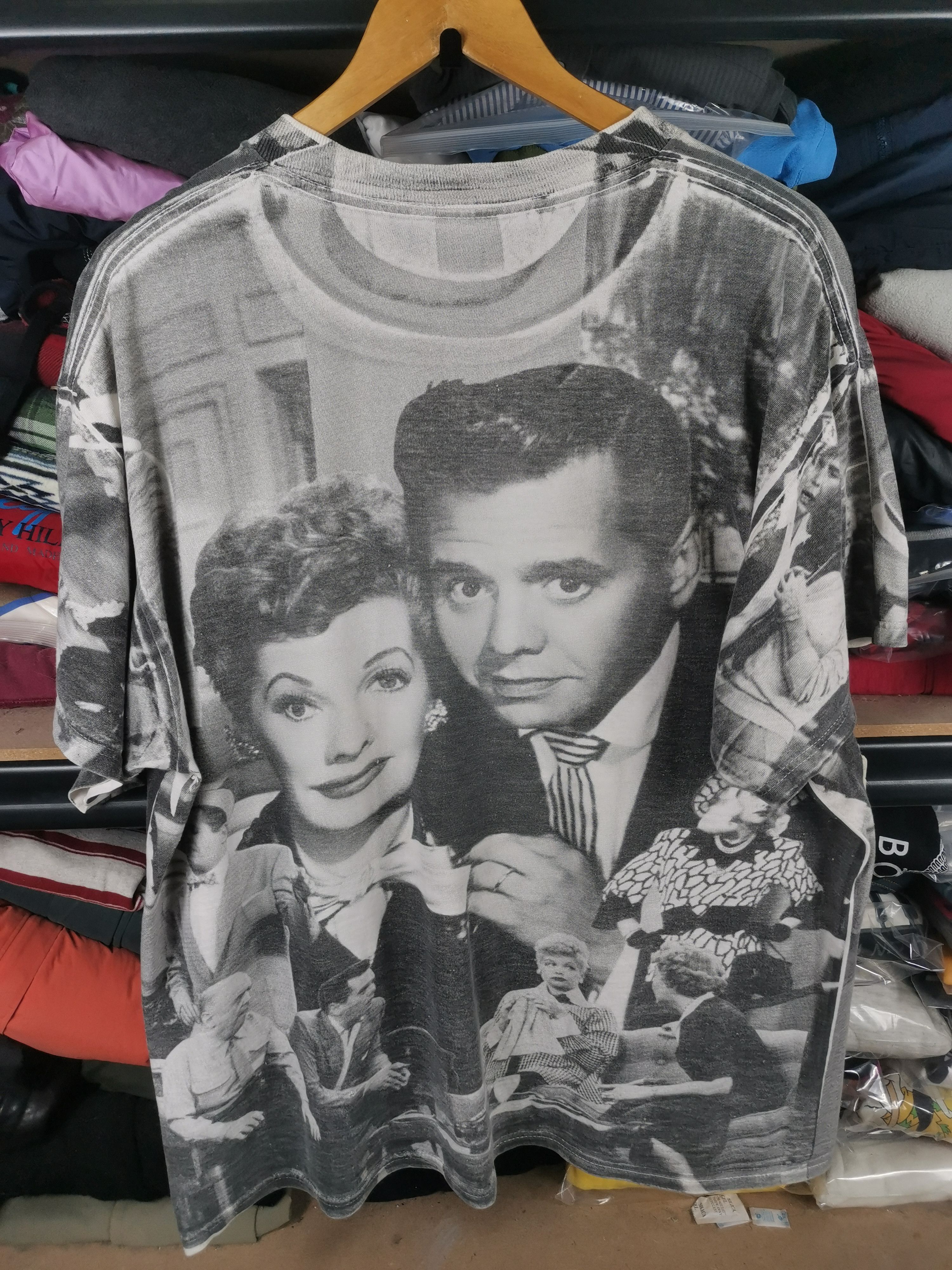 Vintage Vintage 90s I Love Lucy Fullprint Tee Tshirt Size US XL / EU 56 / 4 - 2 Thumbnail