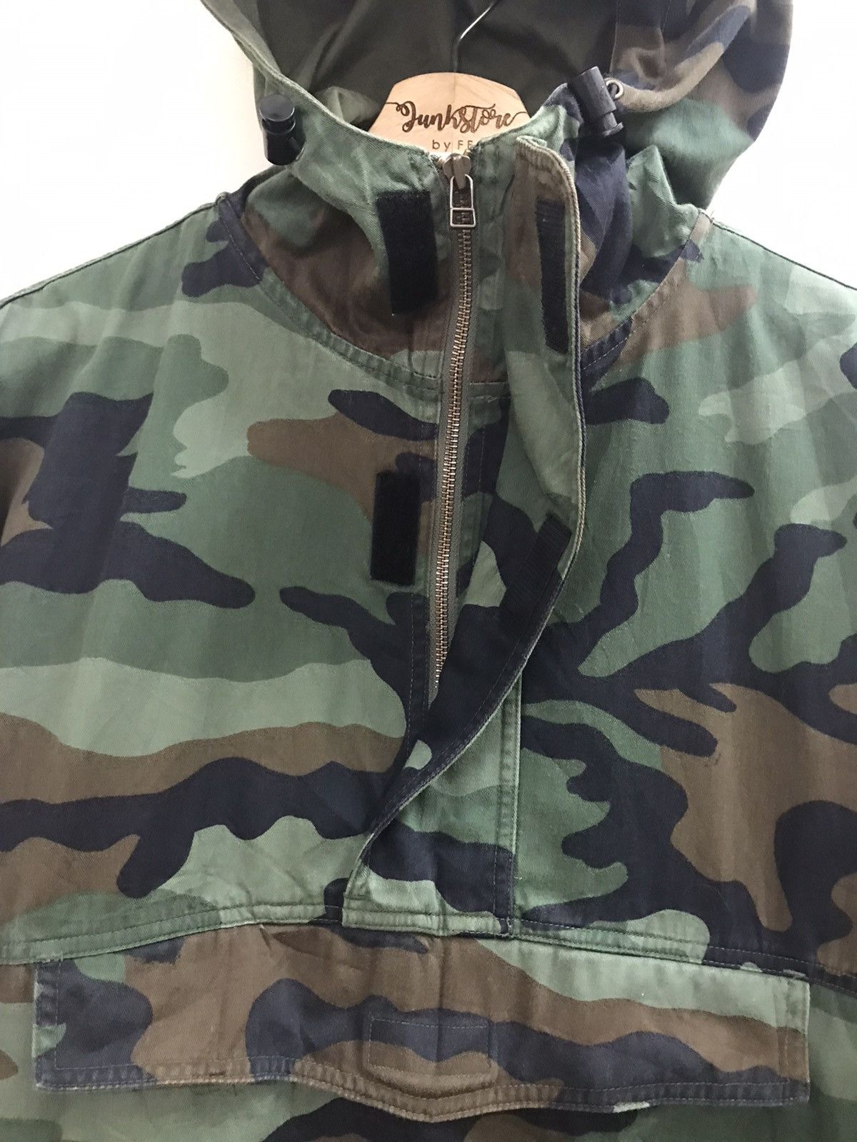 Vintage Vintage 90s USA Flying Force Anorak Camo Pull Over Jacket Size US L / EU 52-54 / 3 - 9 Thumbnail
