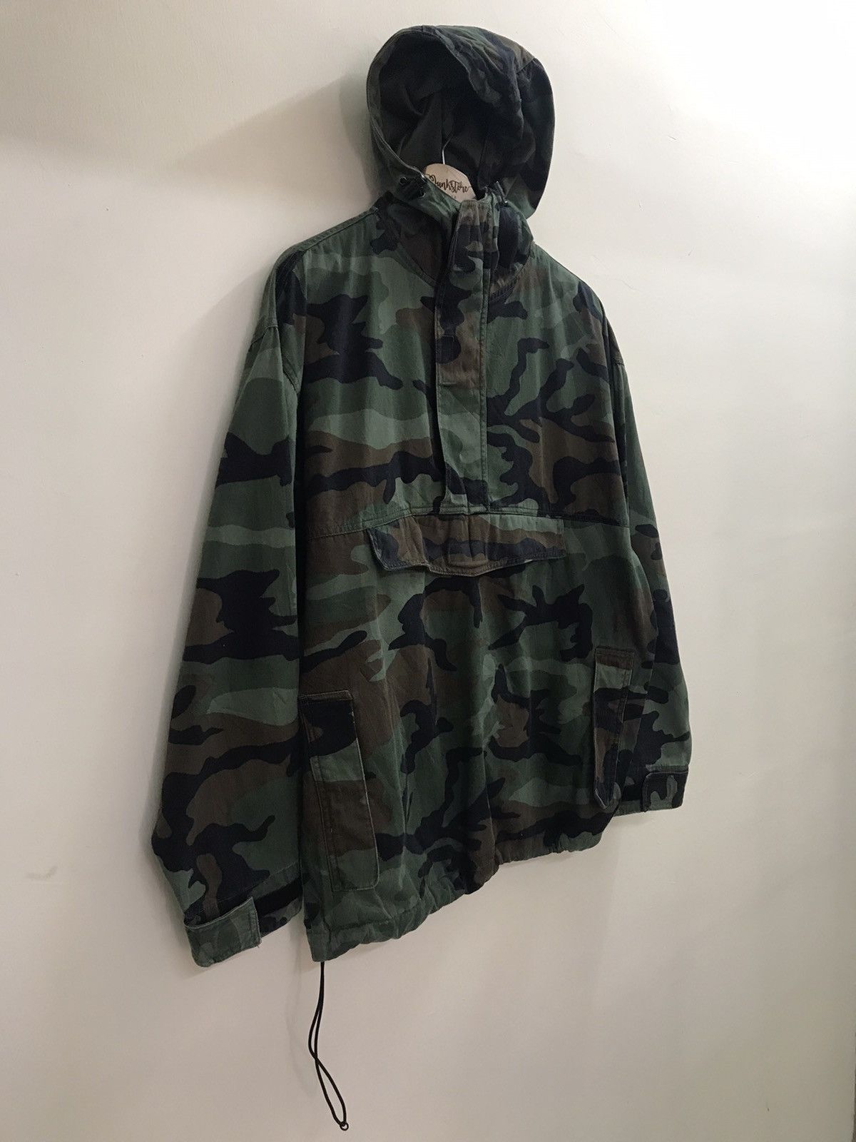 Vintage Vintage 90s USA Flying Force Anorak Camo Pull Over Jacket Size US L / EU 52-54 / 3 - 3 Thumbnail