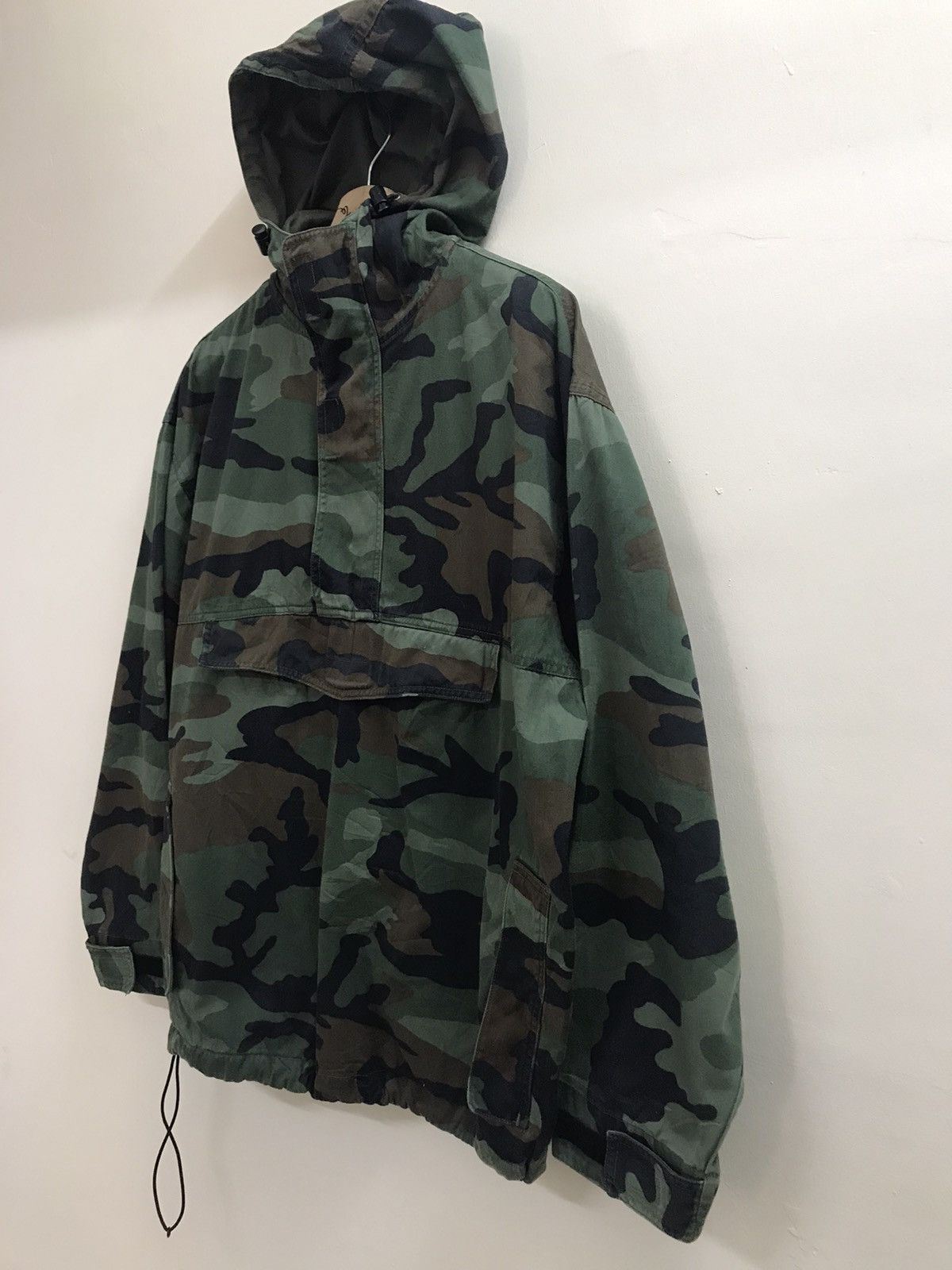 Vintage Vintage 90s USA Flying Force Anorak Camo Pull Over Jacket Size US L / EU 52-54 / 3 - 4 Thumbnail