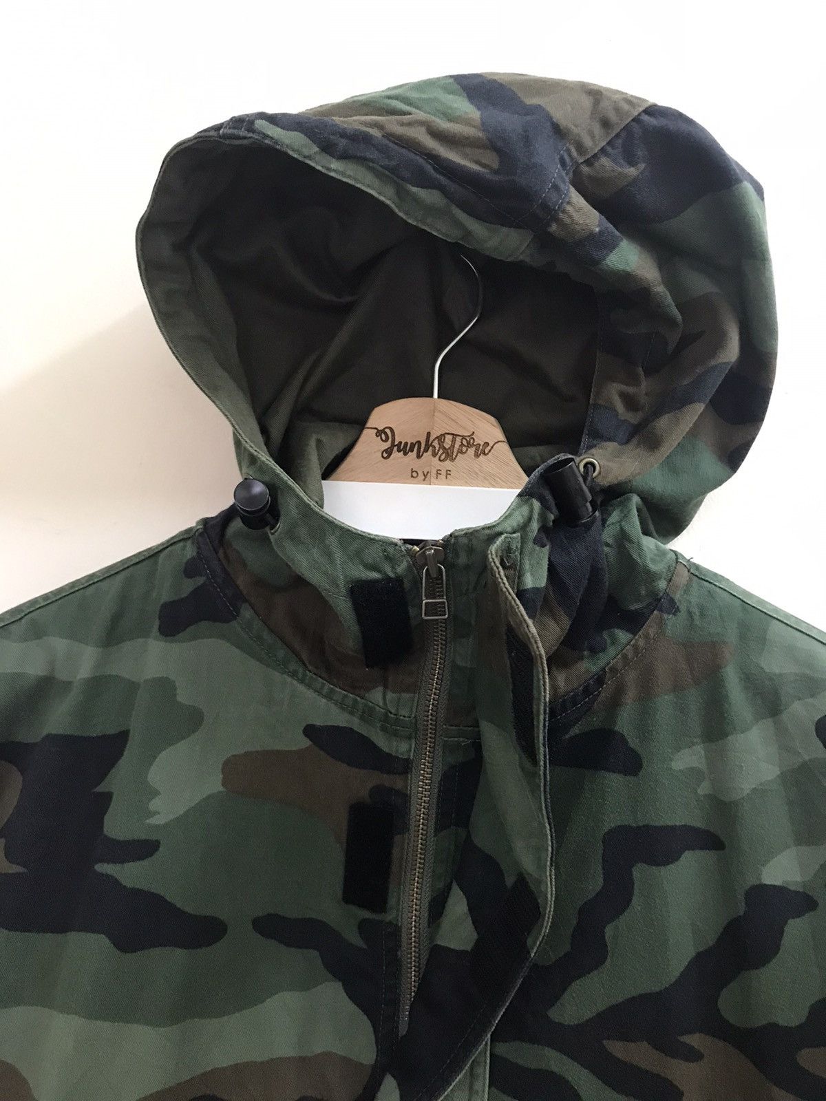Vintage Vintage 90s USA Flying Force Anorak Camo Pull Over Jacket Size US L / EU 52-54 / 3 - 8 Thumbnail