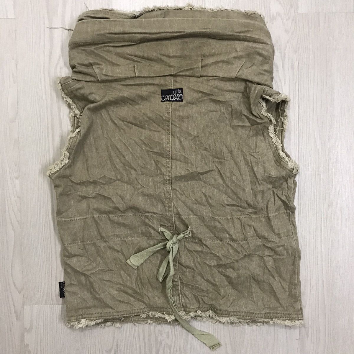 Japanese Brand × Vintage Xoxo Girl Japan Tactical Vest Hoodie Size XXS / US 00 / IT 34 - 6 Thumbnail