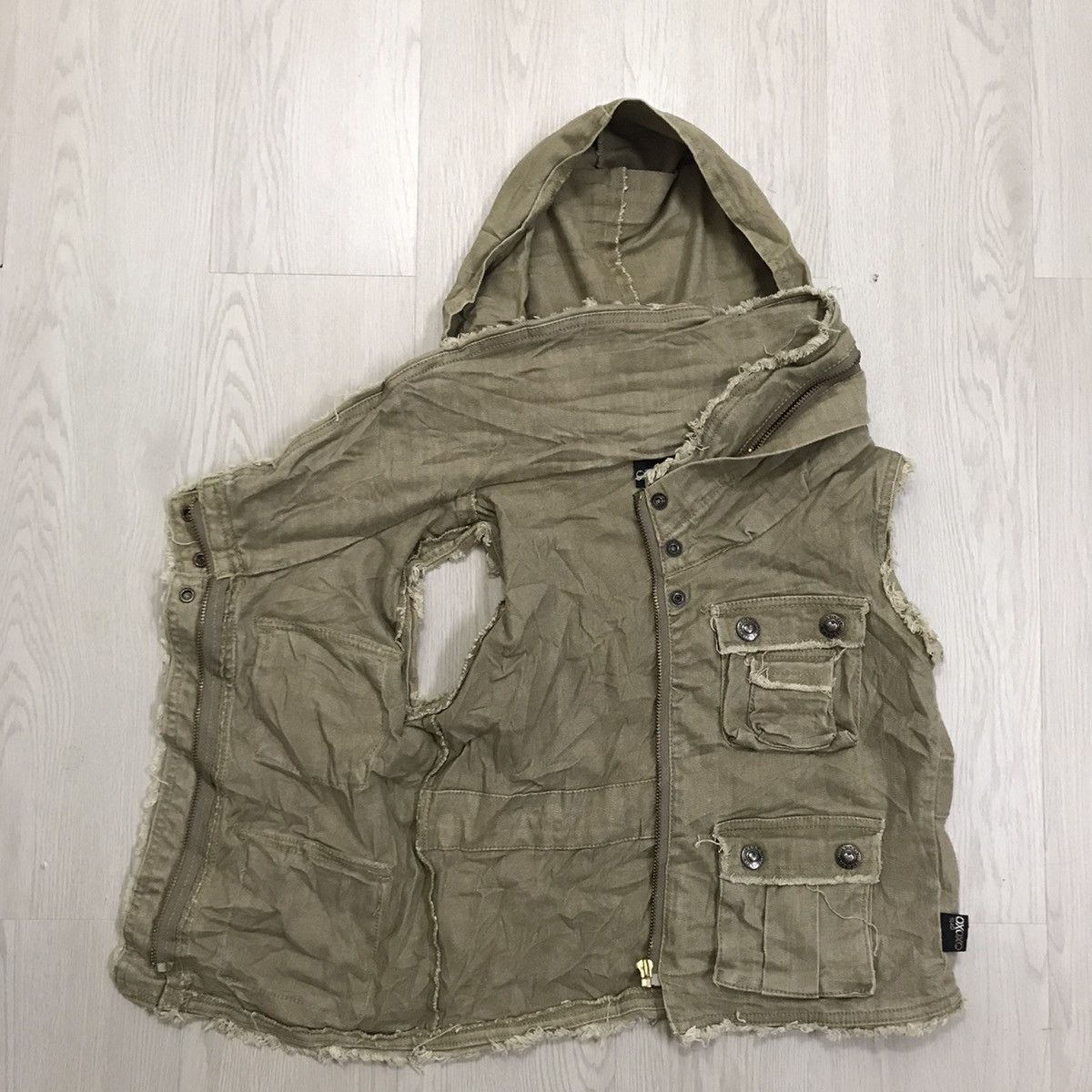 Japanese Brand × Vintage Xoxo Girl Japan Tactical Vest Hoodie Size XXS / US 00 / IT 34 - 5 Thumbnail