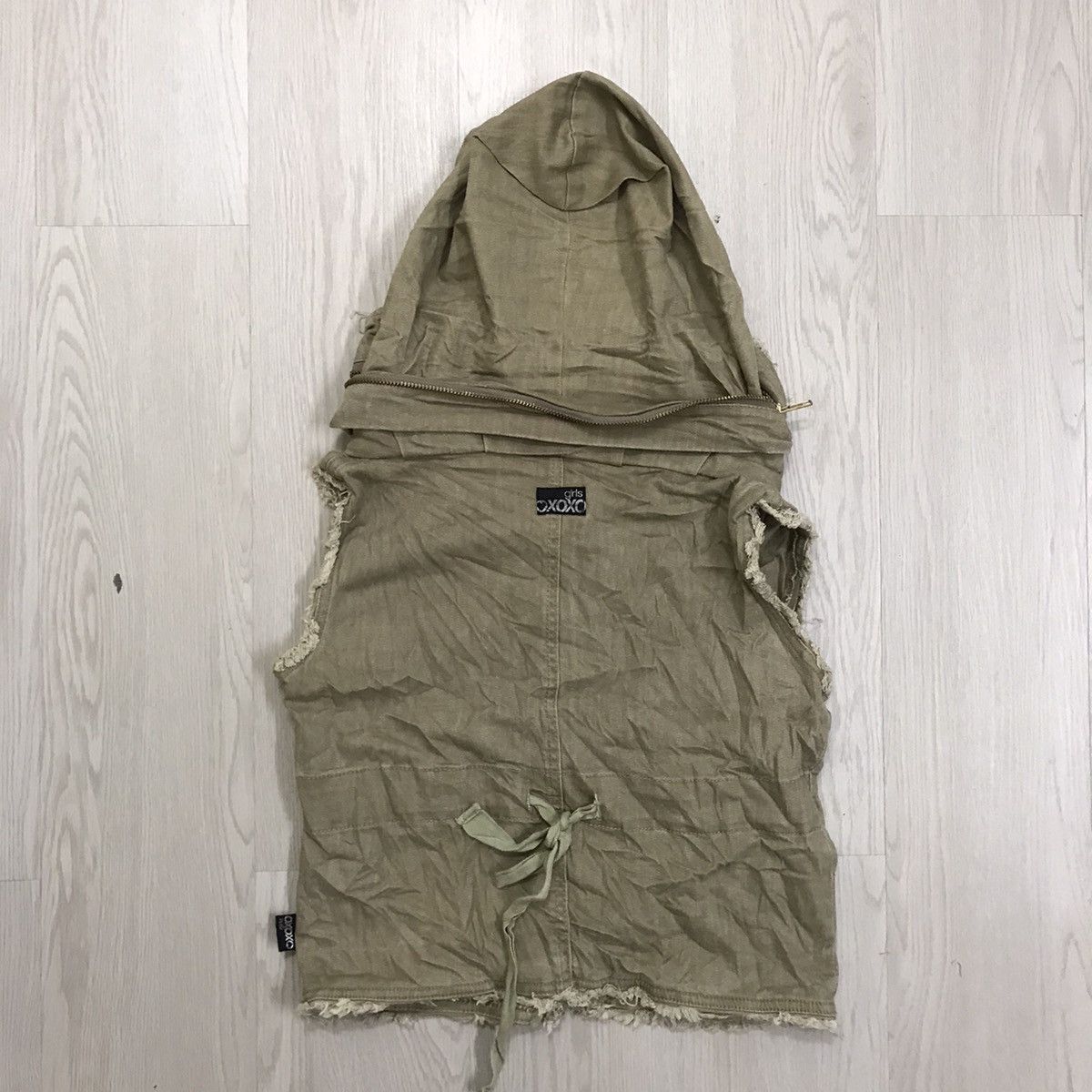 Japanese Brand × Vintage Xoxo Girl Japan Tactical Vest Hoodie Size XXS / US 00 / IT 34 - 7 Thumbnail