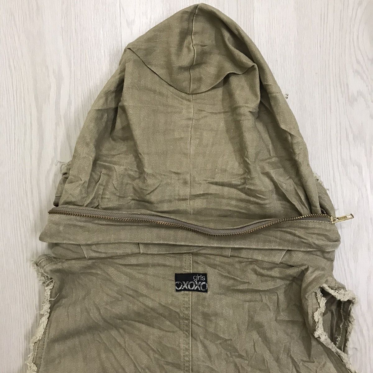 Japanese Brand × Vintage Xoxo Girl Japan Tactical Vest Hoodie Size XXS / US 00 / IT 34 - 8 Thumbnail