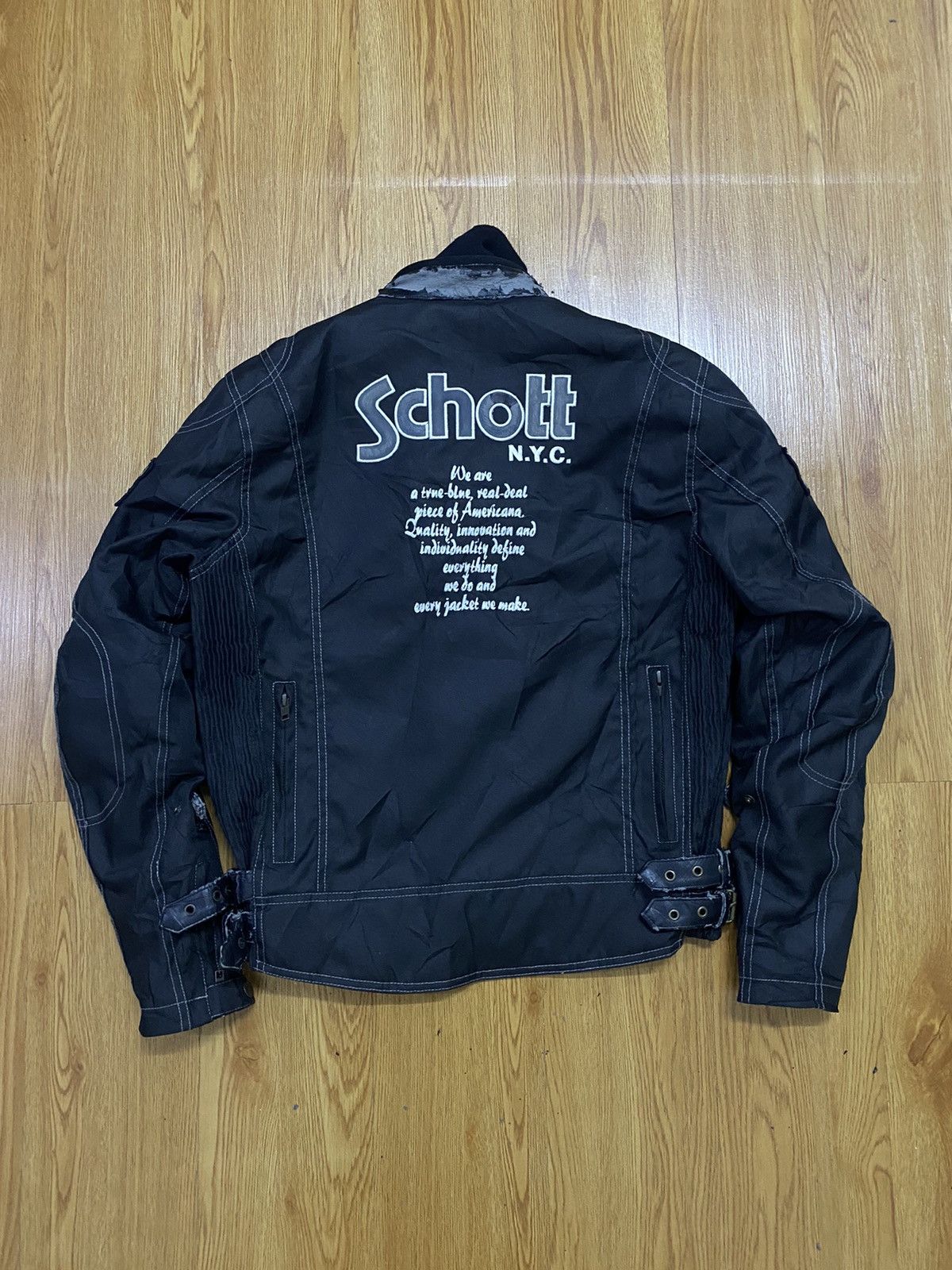 Other Vintage Schott Paded Biker Jacket Size US S / EU 44-46 / 1 - 2 Thumbnail