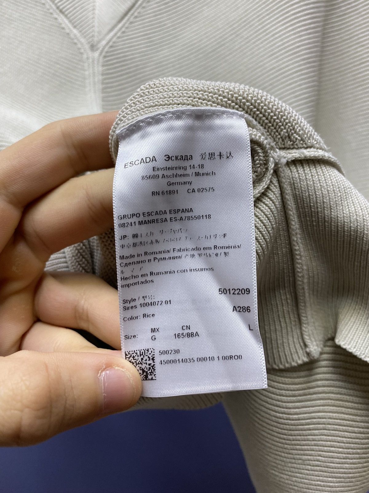 Escada × Escada Sport × Vintage Escada Sport Women Cape Sweater Size L / US 10 / IT 46 - 9 Thumbnail