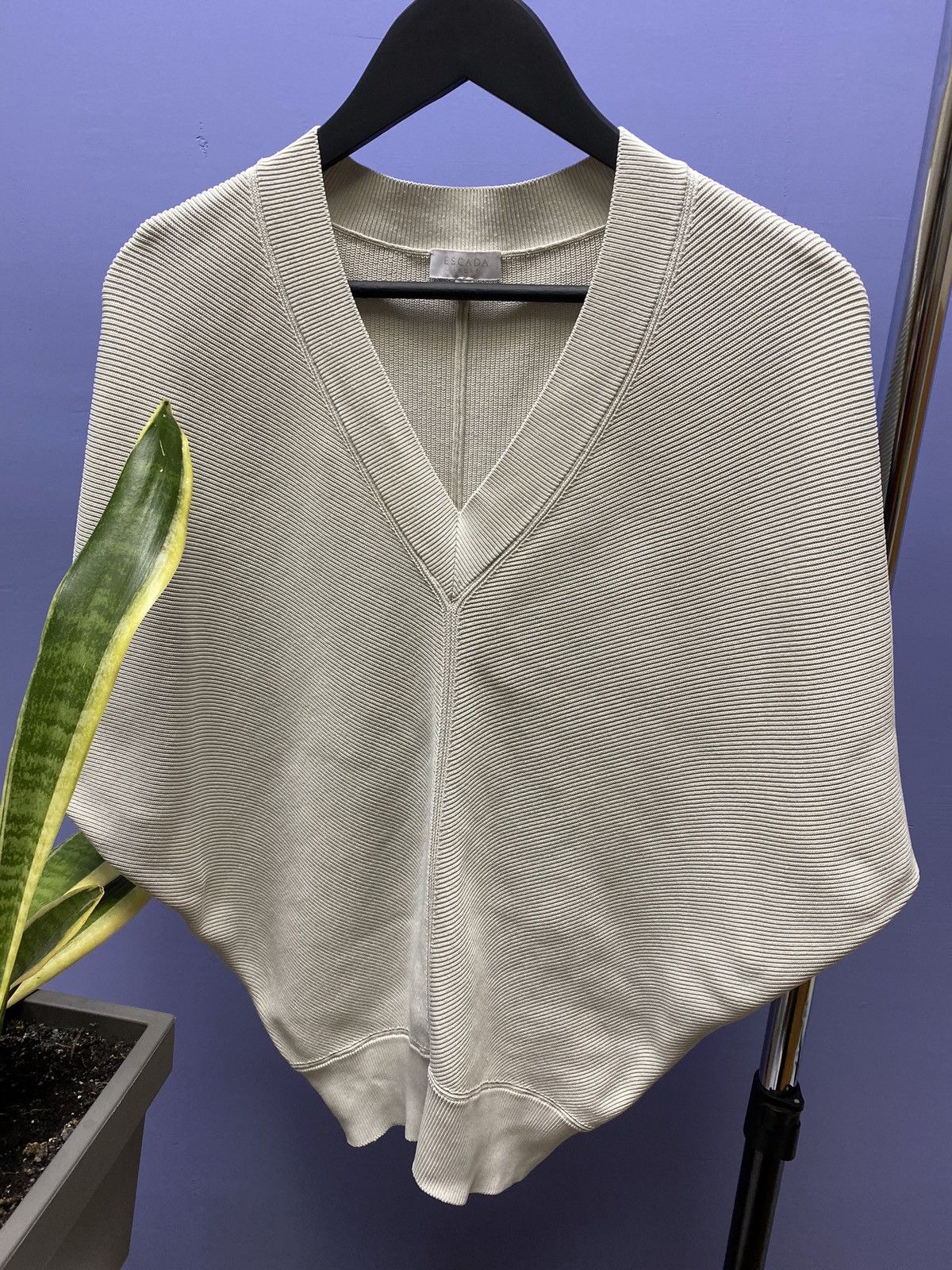 Escada × Escada Sport × Vintage Escada Sport Women Cape Sweater Size L / US 10 / IT 46 - 5 Thumbnail