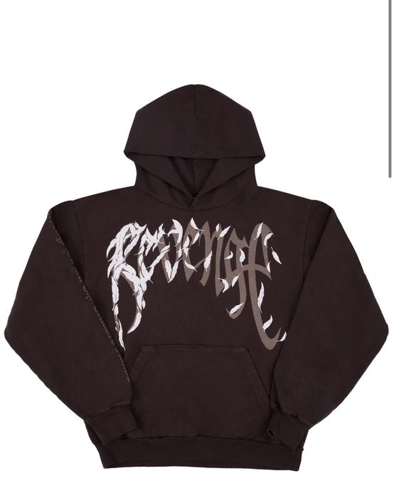 Revenge REVENGE X JUICE WRLD DOVE HOODIE CHOCOLATE BROWN | Grailed