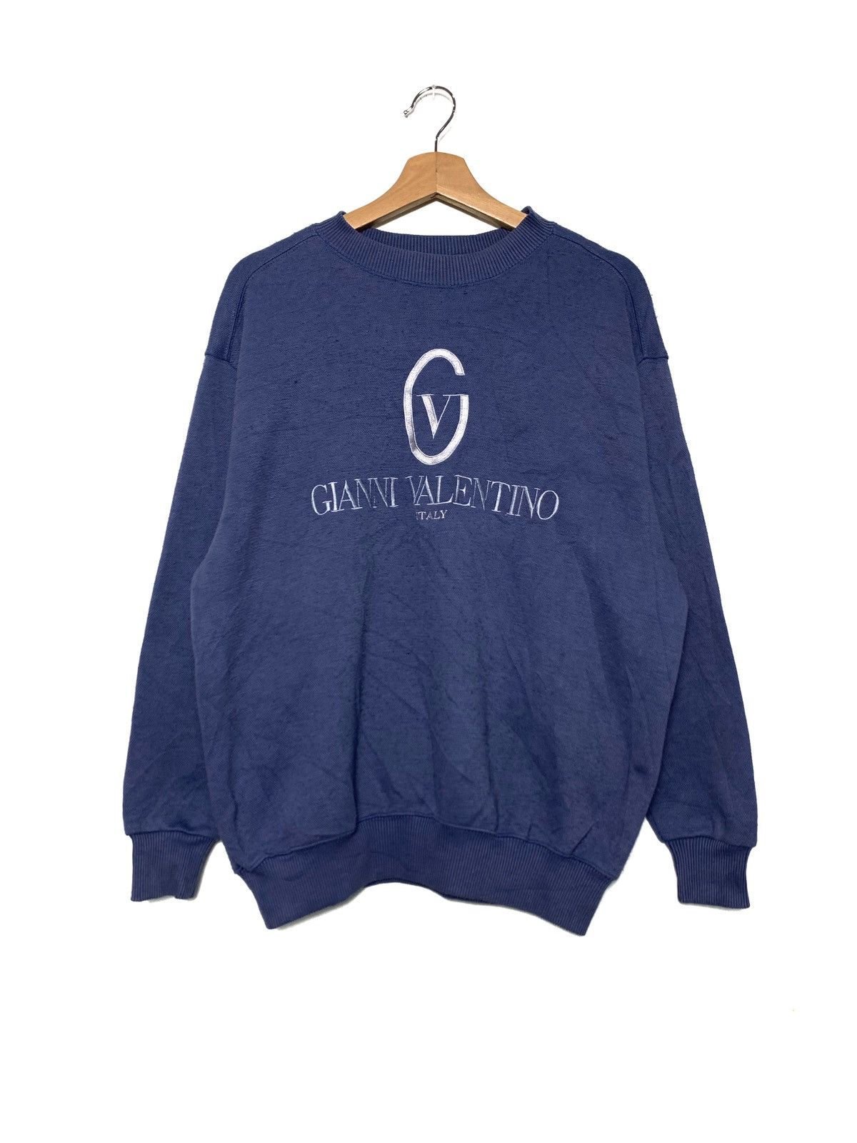 Gianni Valentino Vintage Gianni Valentino Embroidery Logo Crewneck Sweatshirt Size US M / EU 48-50 / 2 - 1 Thumbnail