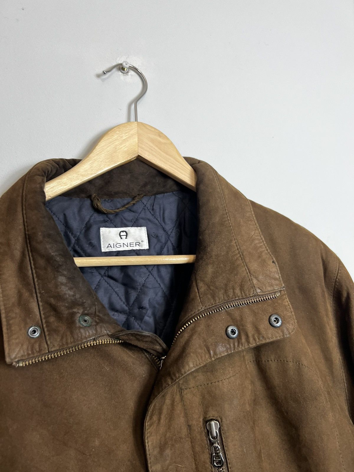 Aigner Rare Vintage Aigner Genuine Real Leather Suede Jacket 90s Size US M / EU 48-50 / 2 - 5 Thumbnail