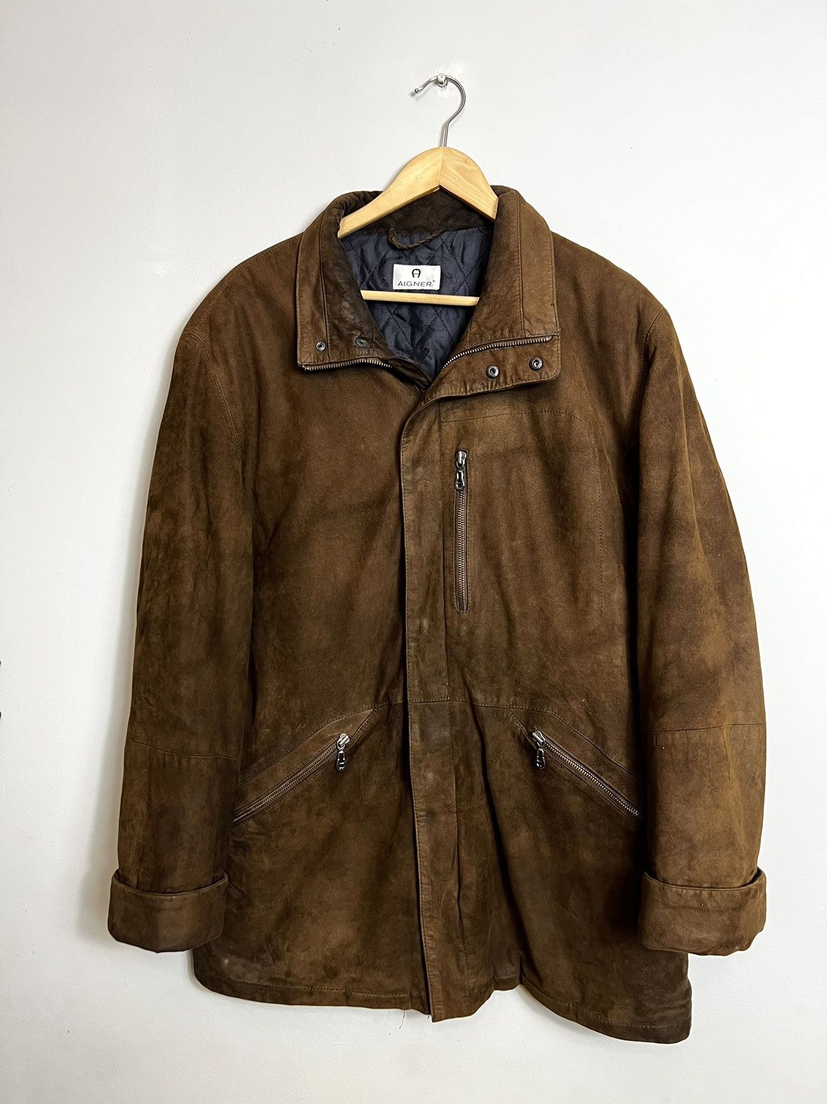 Aigner Rare Vintage Aigner Genuine Real Leather Suede Jacket 90s Size US M / EU 48-50 / 2 - 1 Thumbnail