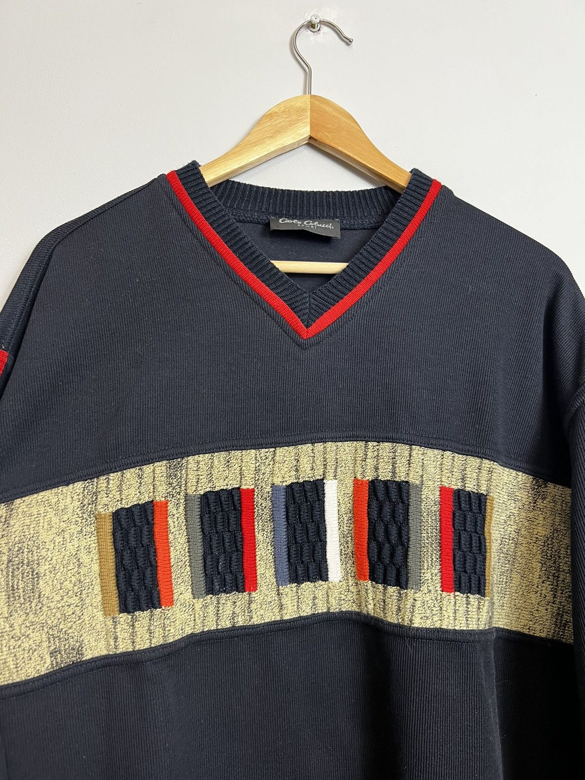 Carlo Colucci Carlo Colucci Vintage Y2k Sweater Knit Rare Streetwear Boxy Size US L / EU 52-54 / 3 - 3 Thumbnail