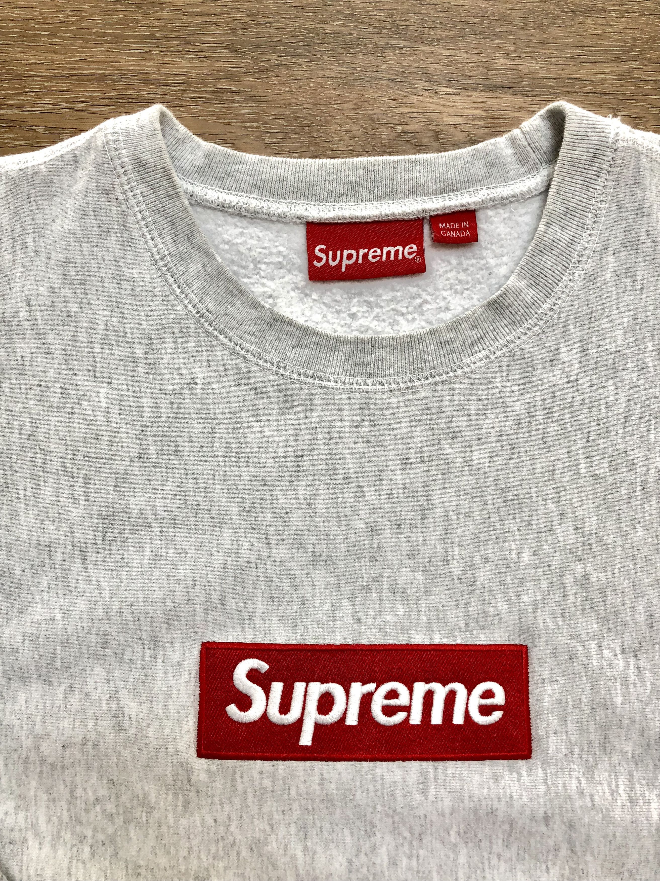 Supreme シュプリーム 22AW Box Logo Crewneck Heather Grey
