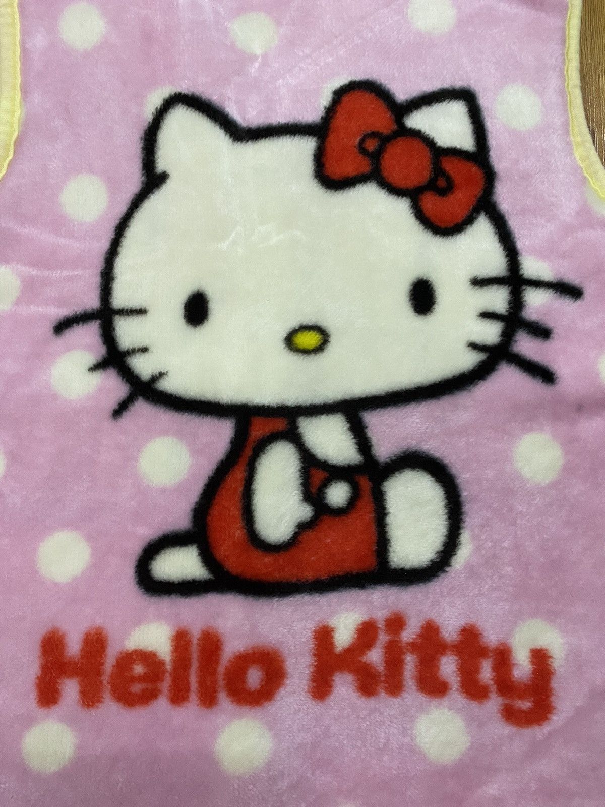 Japanese Brand × Vintage Hello Kitty Big Logo Fleece Vest Size M / US 6-8 / IT 42-44 - 7 Thumbnail
