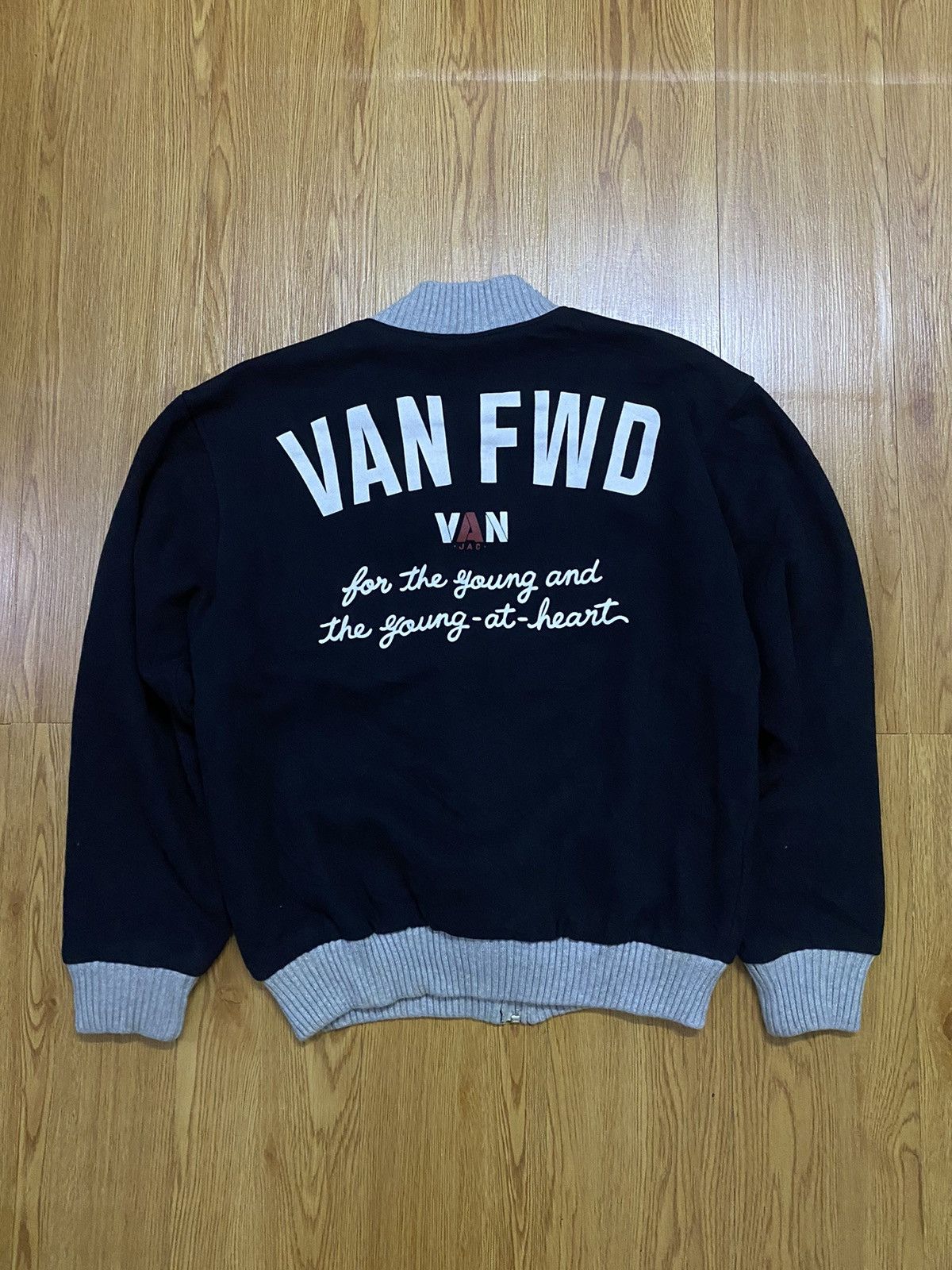 Van × Vintage Vintage Van JAC Patch Logo Varsity Jacket Size US S / EU 44-46 / 1 - 2 Thumbnail