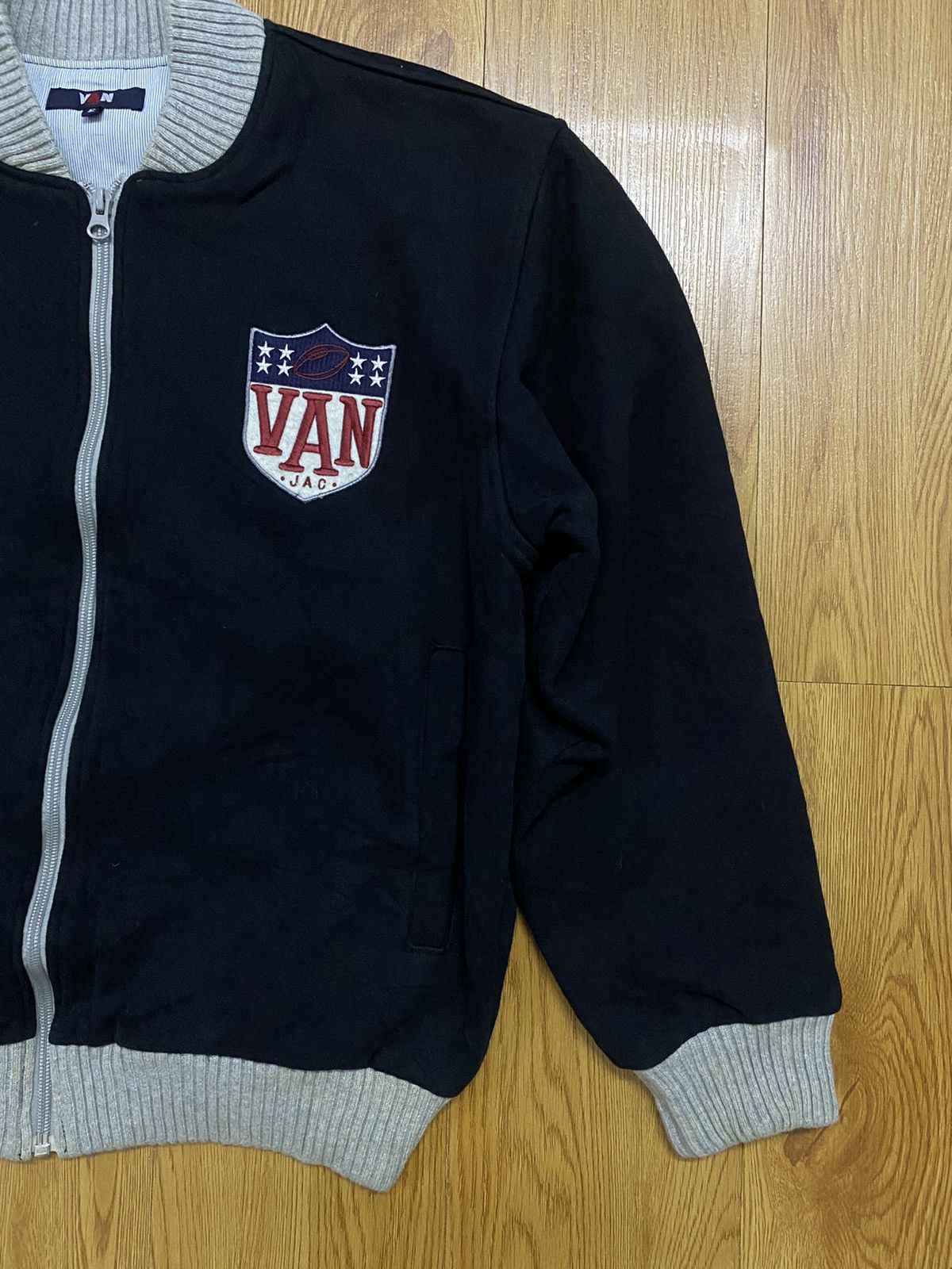 Van × Vintage Vintage Van JAC Patch Logo Varsity Jacket Size US S / EU 44-46 / 1 - 4 Thumbnail