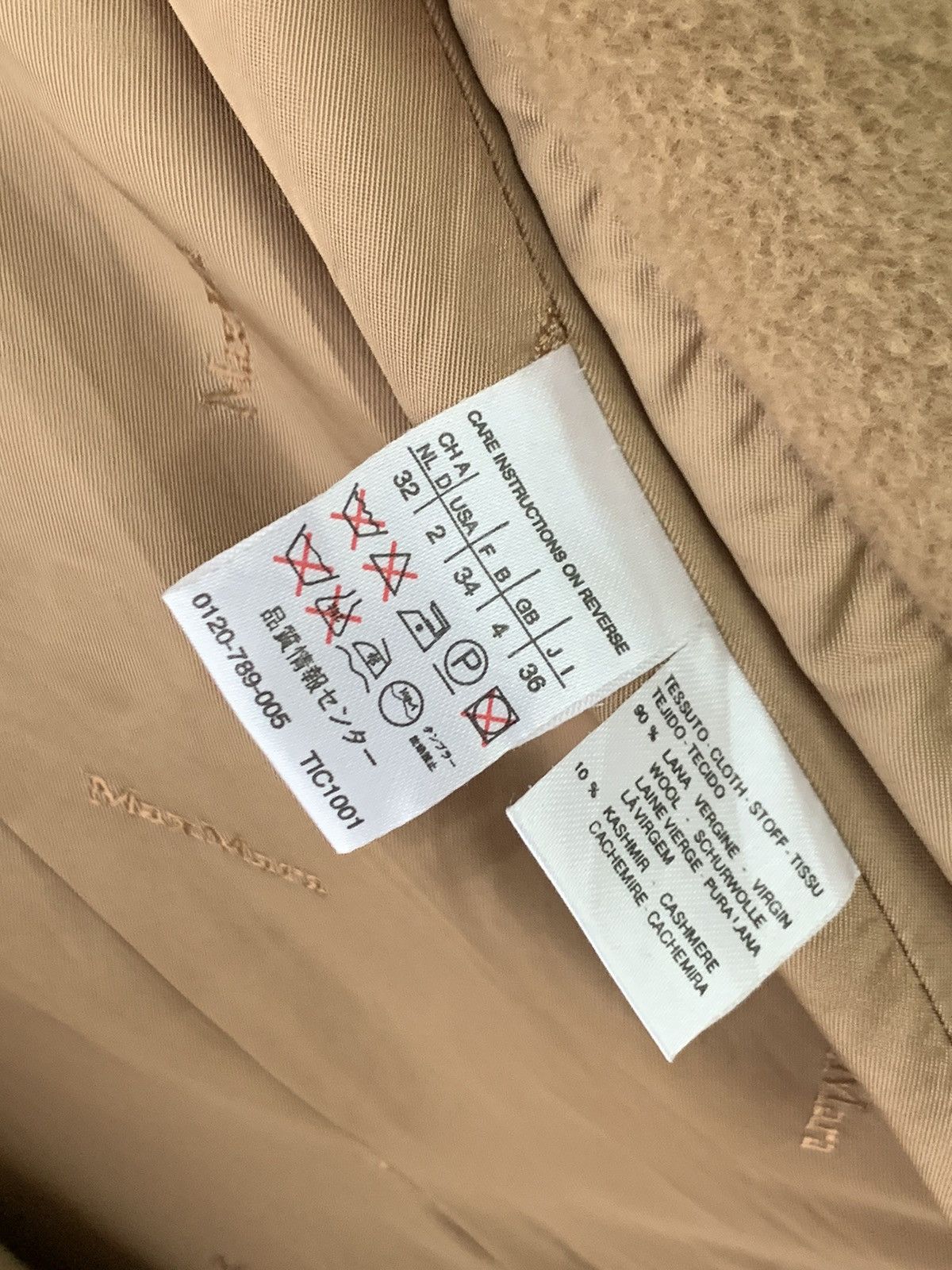 Max Mara Vintage Max Mara Made in Italy Wool Long Coat Size XS / US 0-2 / IT 36-38 - 17 Thumbnail