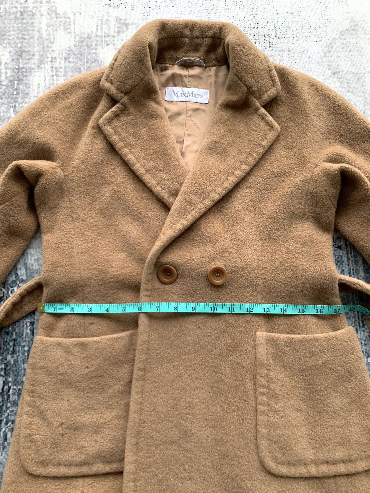 Max Mara Vintage Max Mara Made in Italy Wool Long Coat Size XS / US 0-2 / IT 36-38 - 20 Thumbnail