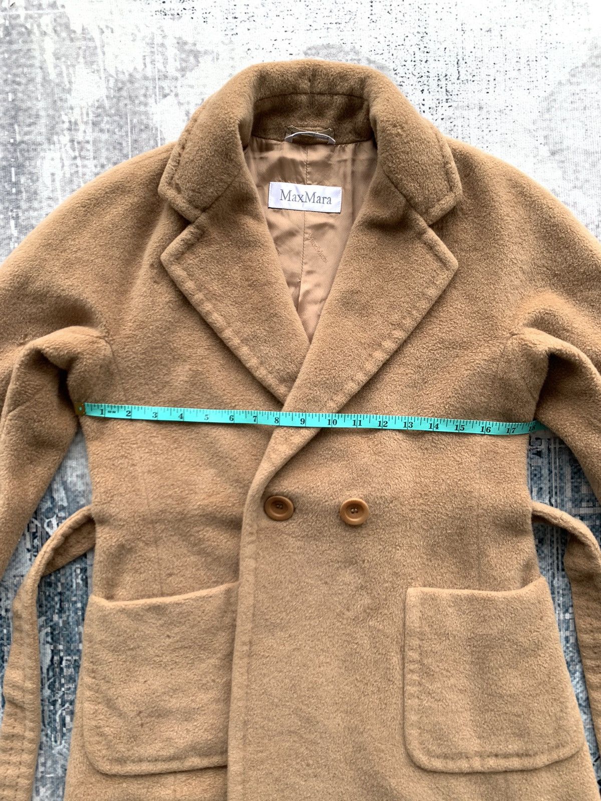 Max Mara Vintage Max Mara Made in Italy Wool Long Coat Size XS / US 0-2 / IT 36-38 - 19 Thumbnail