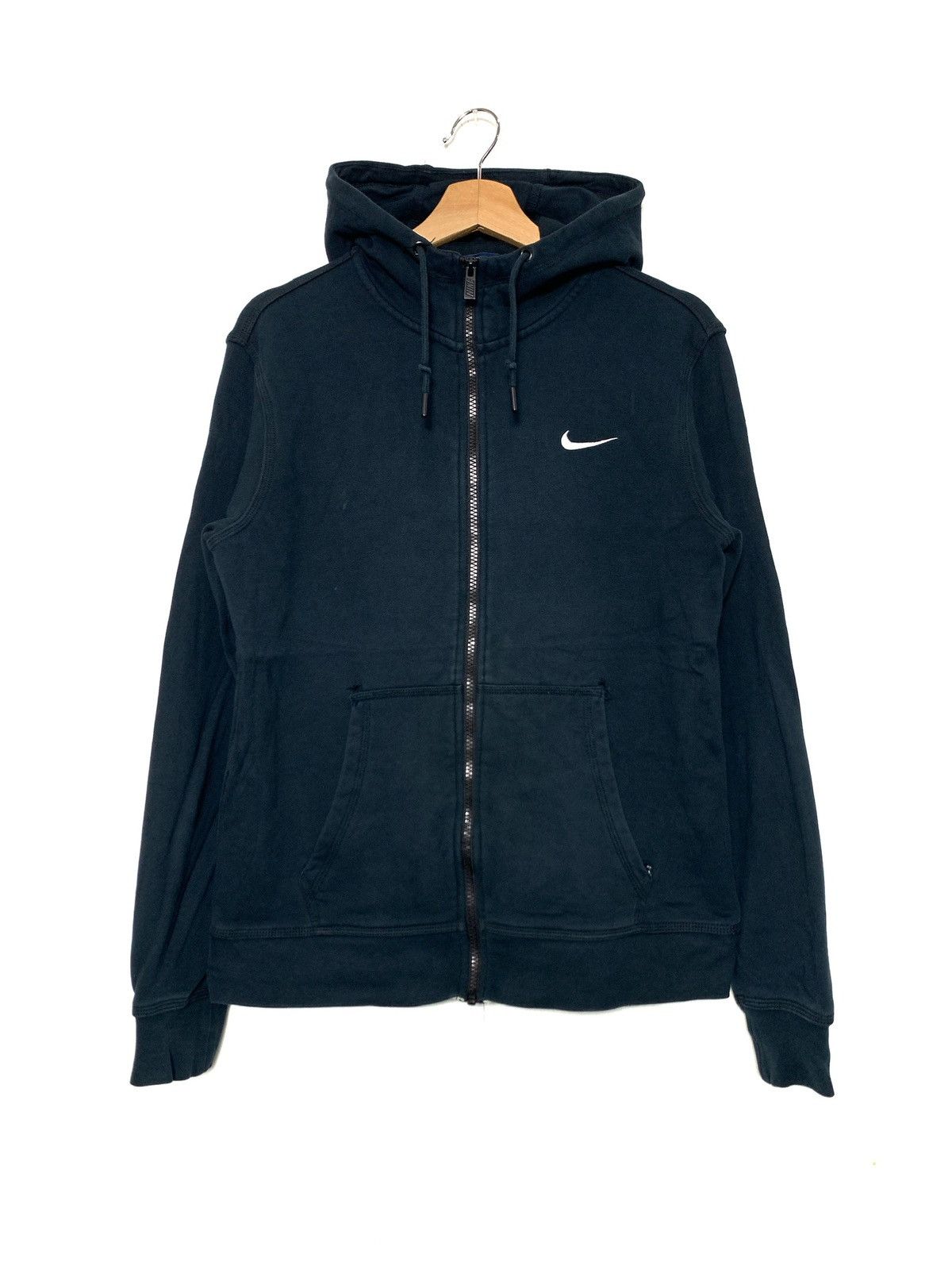 Nike Vintage Distressed Nike Zipper Hoodie Size US M / EU 48-50 / 2 - 1 Thumbnail