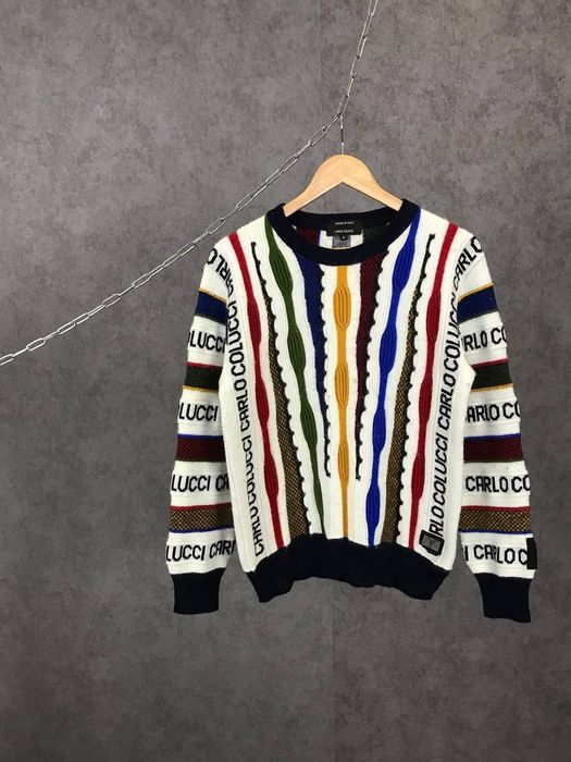 Coogi Carlo Colucci monogram coogi style sweater Grailed