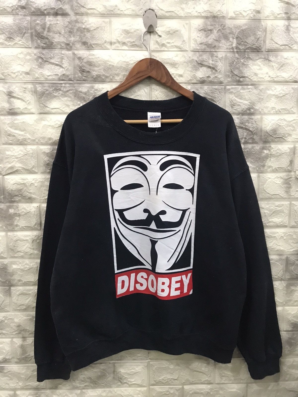 Obey × Vintage Vintage Disobey Sweatshirts Size US L / EU 52-54 / 3 - 1 Thumbnail