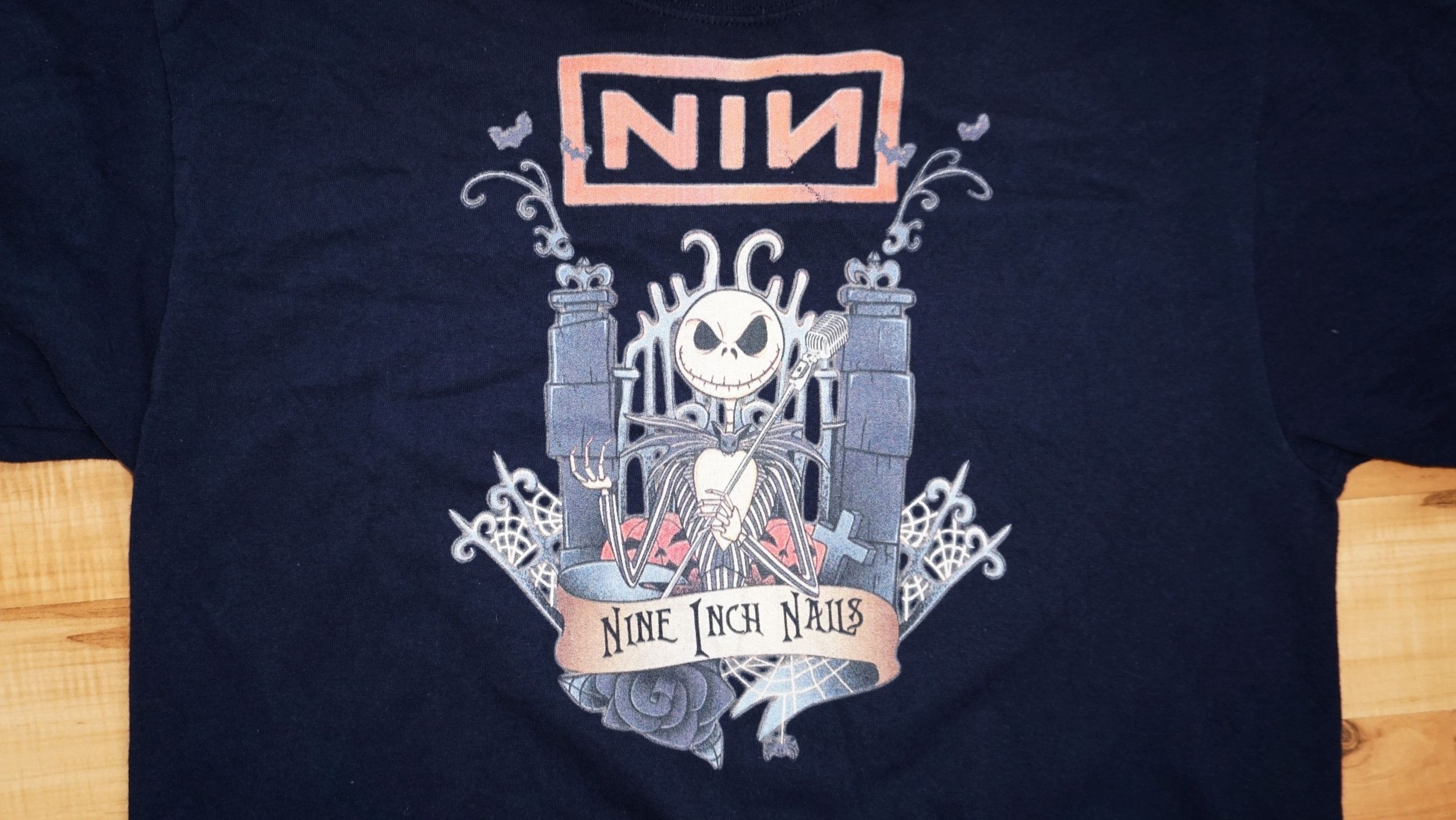 Band Tees Nine Inch Nails Halloween Skellington Tshirt Size US L / EU 52-54 / 3 - 3 Thumbnail