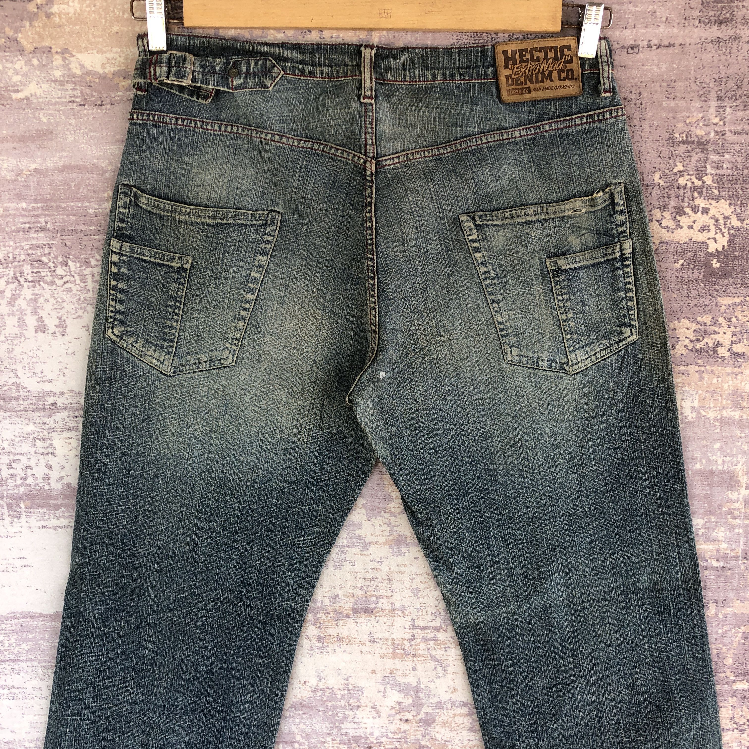 Japanese Brand × Vintage Distressed Hectic Jeans Japanese Denim Garments Pants Size US 34 / EU 50 - 4 Thumbnail