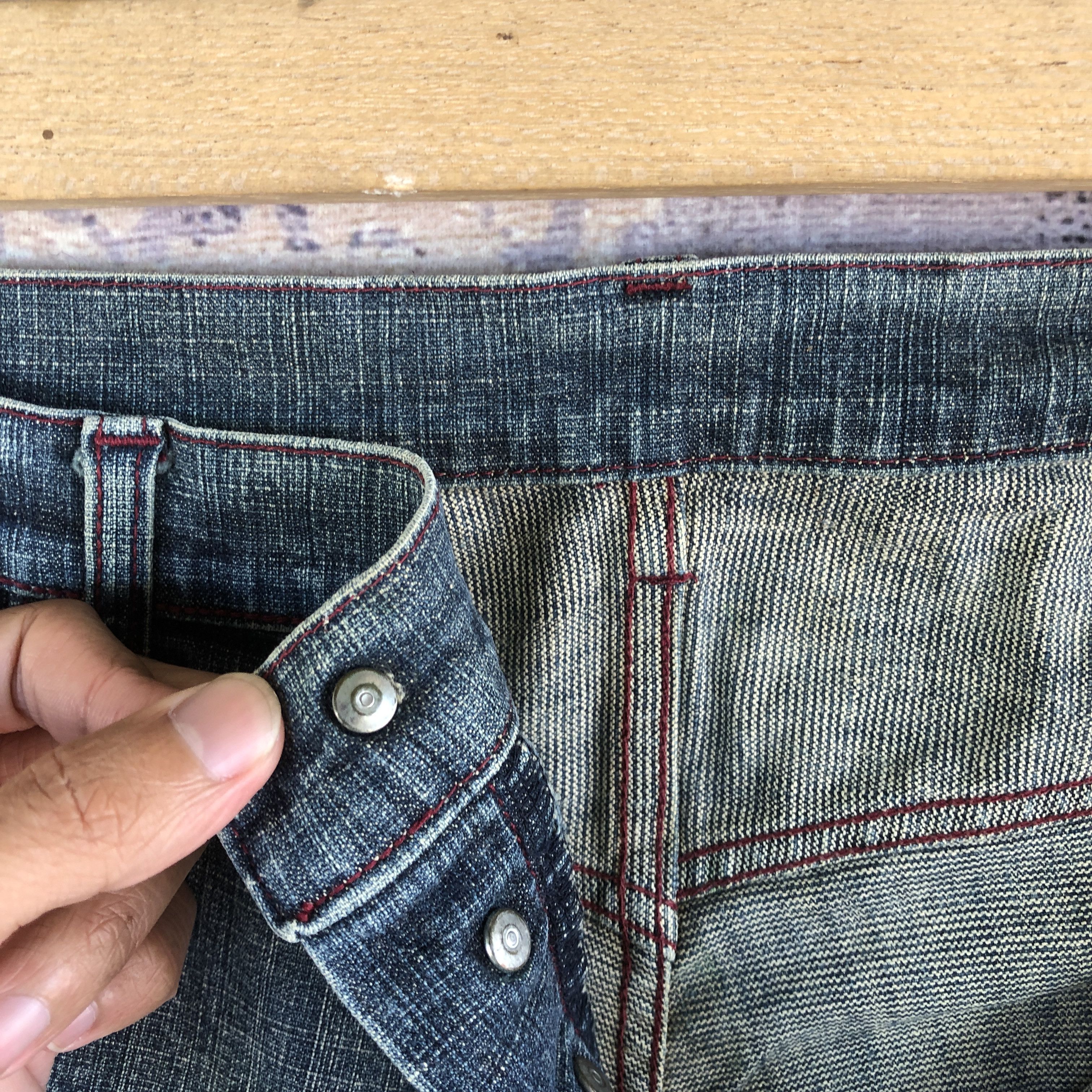 Japanese Brand × Vintage Distressed Hectic Jeans Japanese Denim Garments Pants Size US 34 / EU 50 - 7 Thumbnail