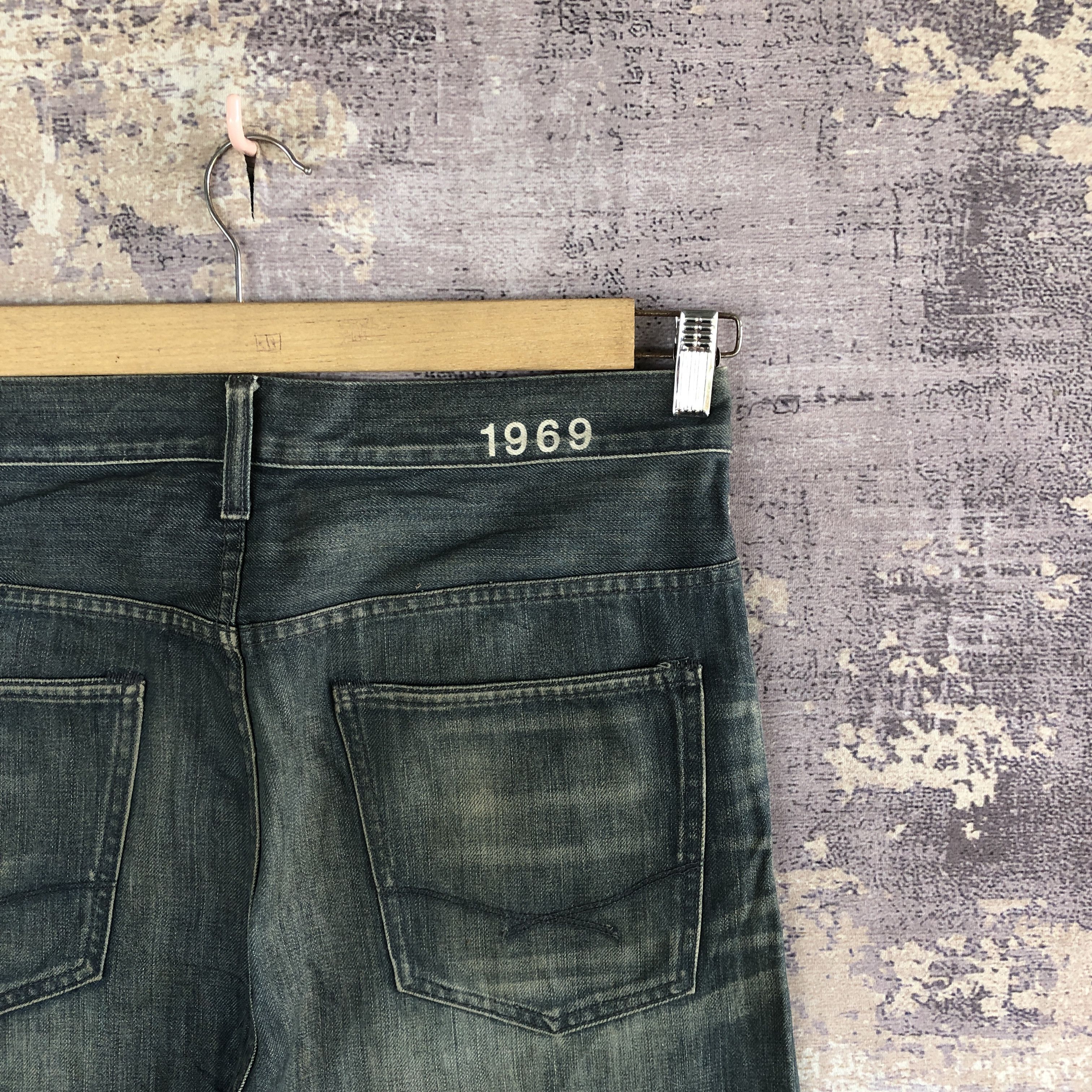 Gap × Vintage Vintage GAP 1969 Jeans Dirty Distressed Denim Pants Size US 34 / EU 50 - 5 Thumbnail