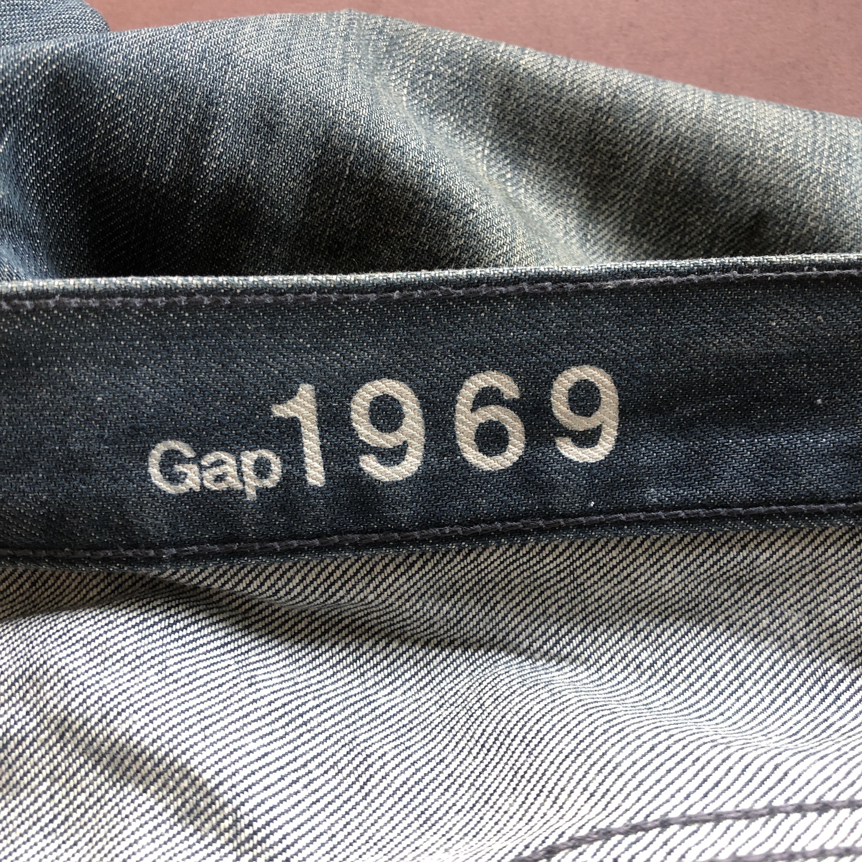 Gap × Vintage Vintage GAP 1969 Jeans Dirty Distressed Denim Pants Size US 34 / EU 50 - 10 Thumbnail