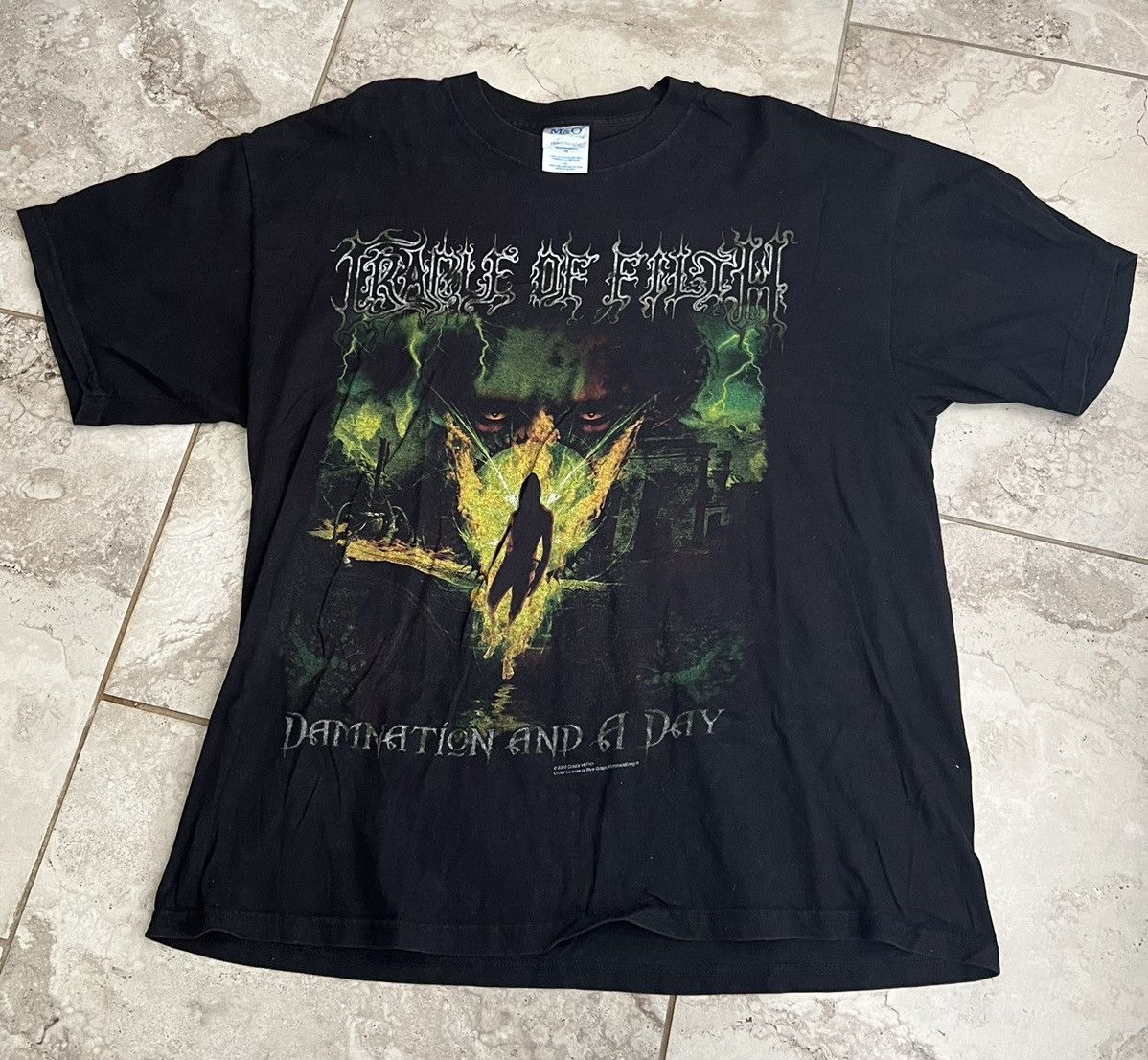 Vintage 2003 Cradle Of Filth Damnation and a Day Tour Tee