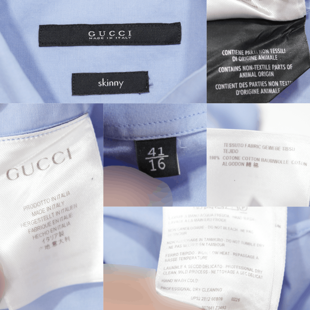 Gucci 2012 Dress Collar Stripe Skinny Fit Shirt 41 Size Size US XL / EU 56 / 4 - 9 Thumbnail