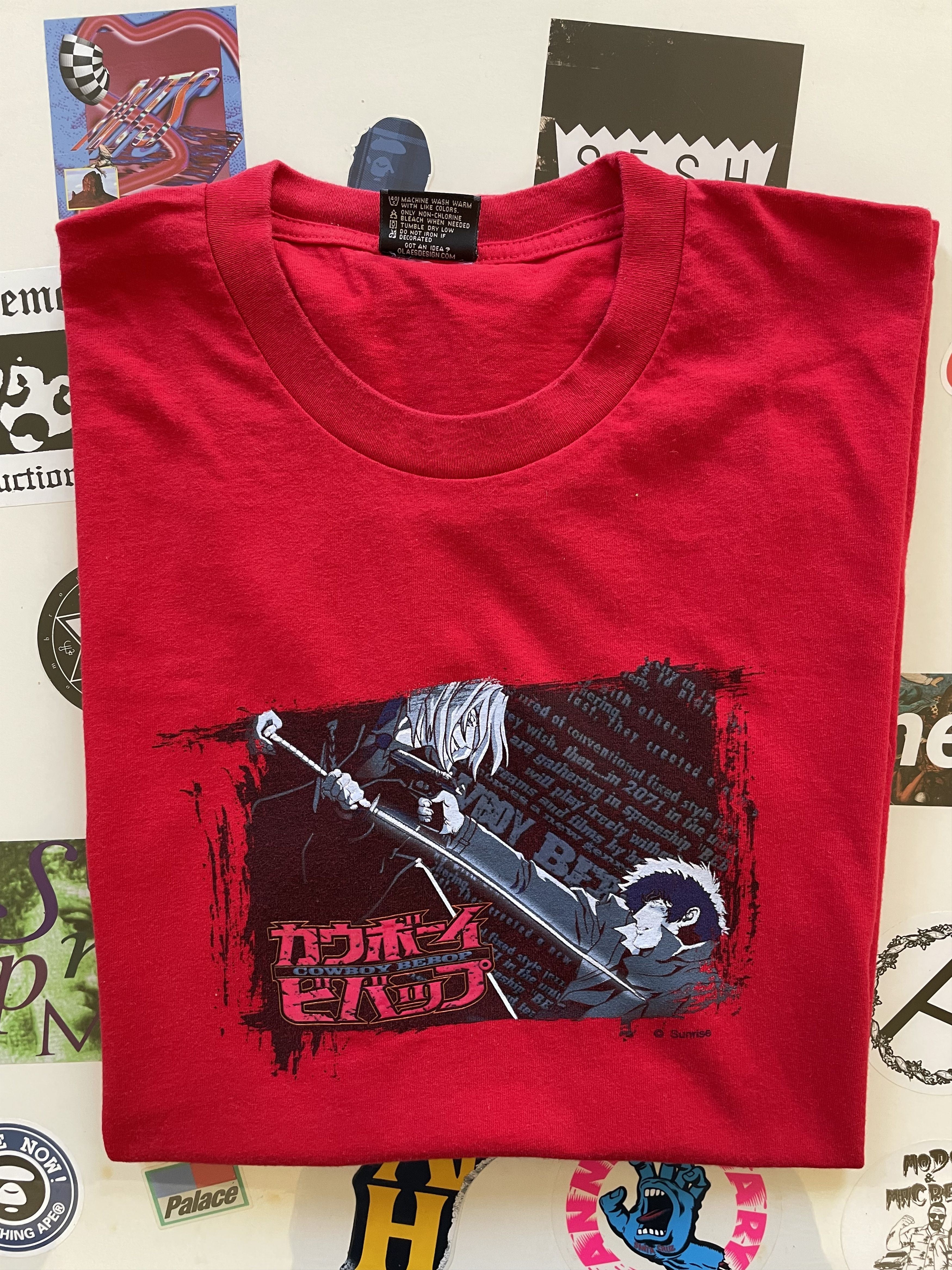 Anime × Japanese Brand × Vintage Vintage 90s Cowboy Bebop Spike Spiegel Vicious ODM T-shirt Size US XL / EU 56 / 4 - 7 Thumbnail