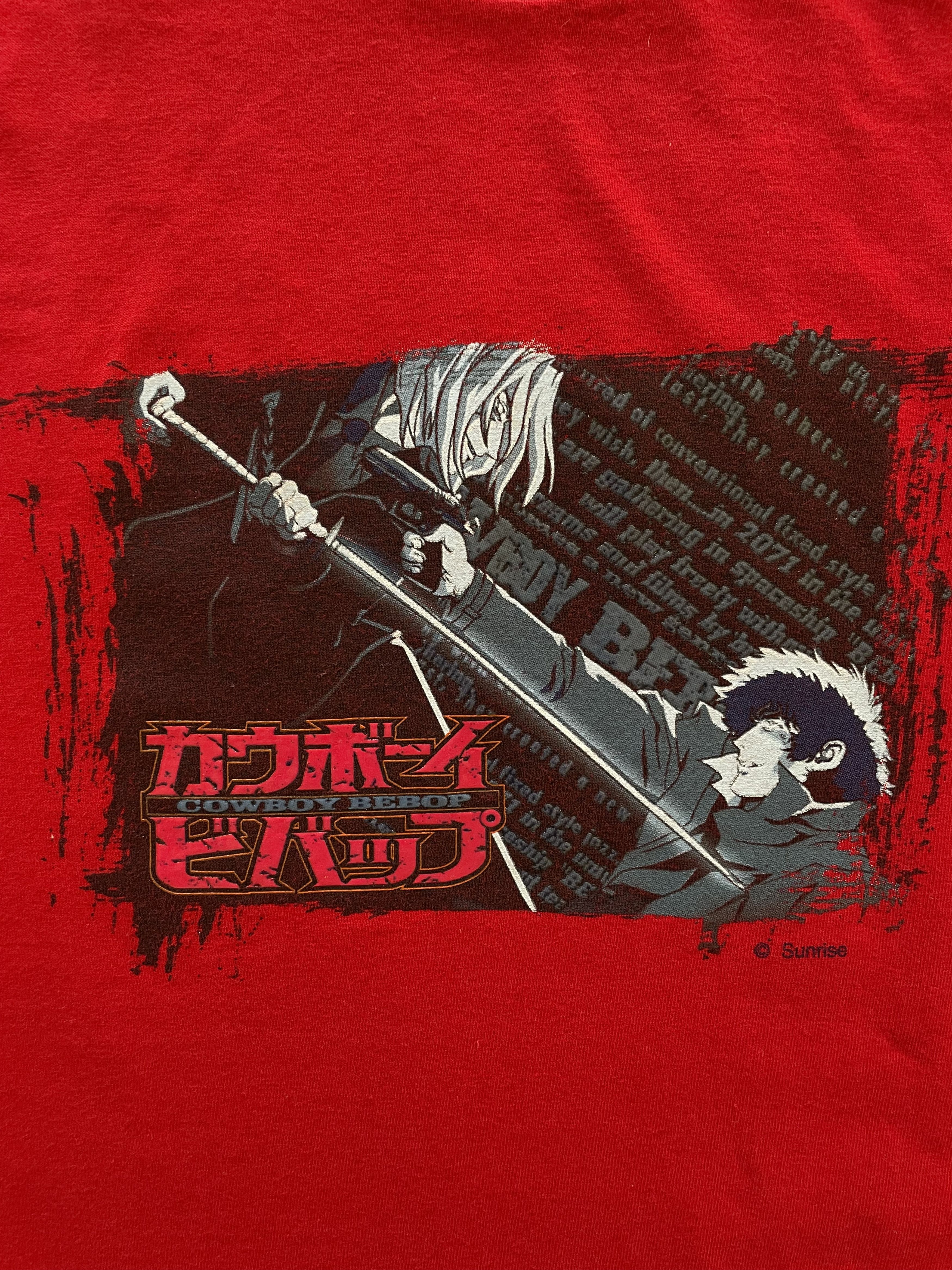 Anime × Japanese Brand × Vintage Vintage 90s Cowboy Bebop Spike Spiegel Vicious ODM T-shirt Size US XL / EU 56 / 4 - 3 Thumbnail