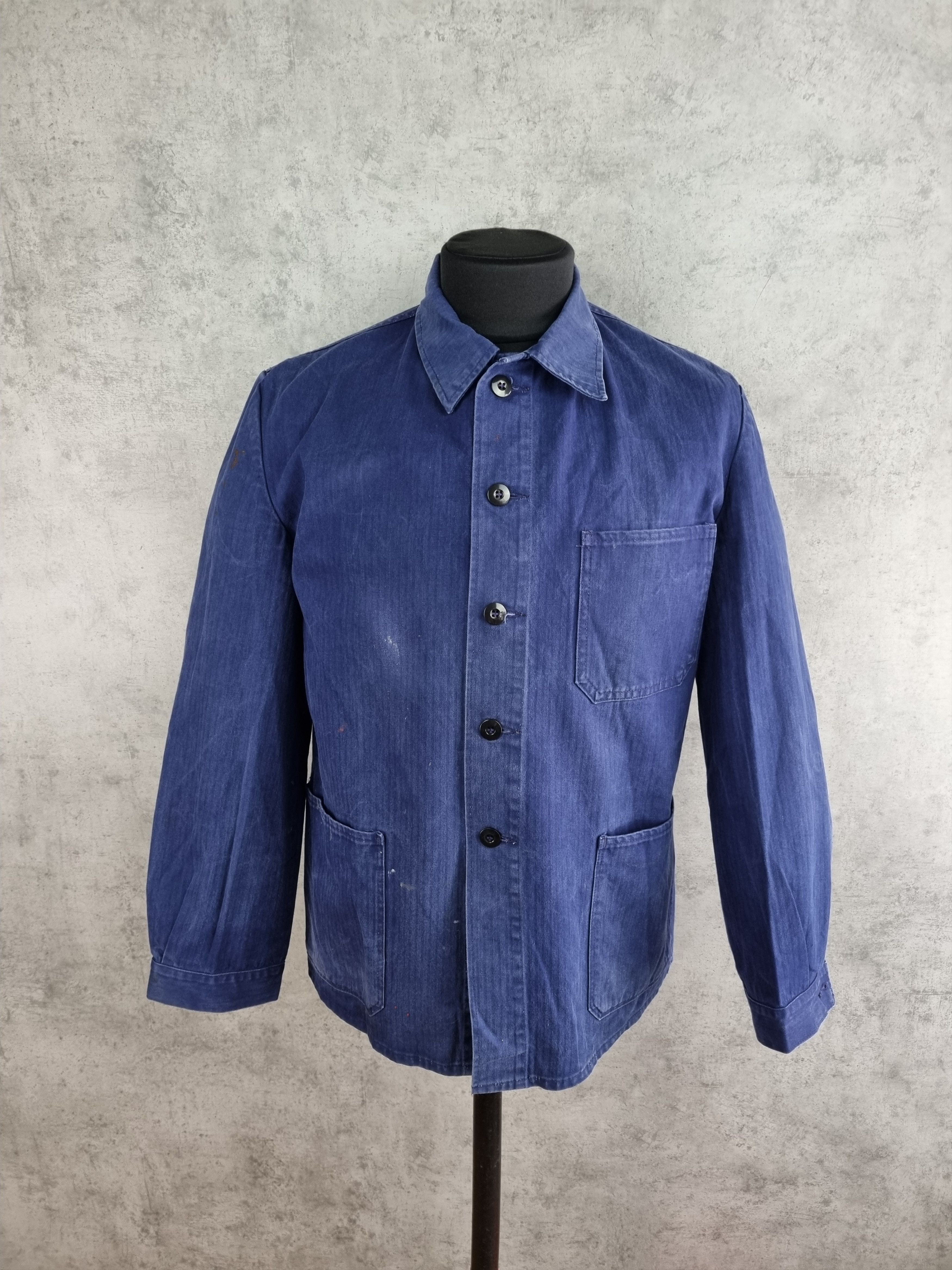 Le Laboureur × Vetra Vintage Worker Painted Avant-Garde Jacket Size US M / EU 48-50 / 2 - 3 Thumbnail