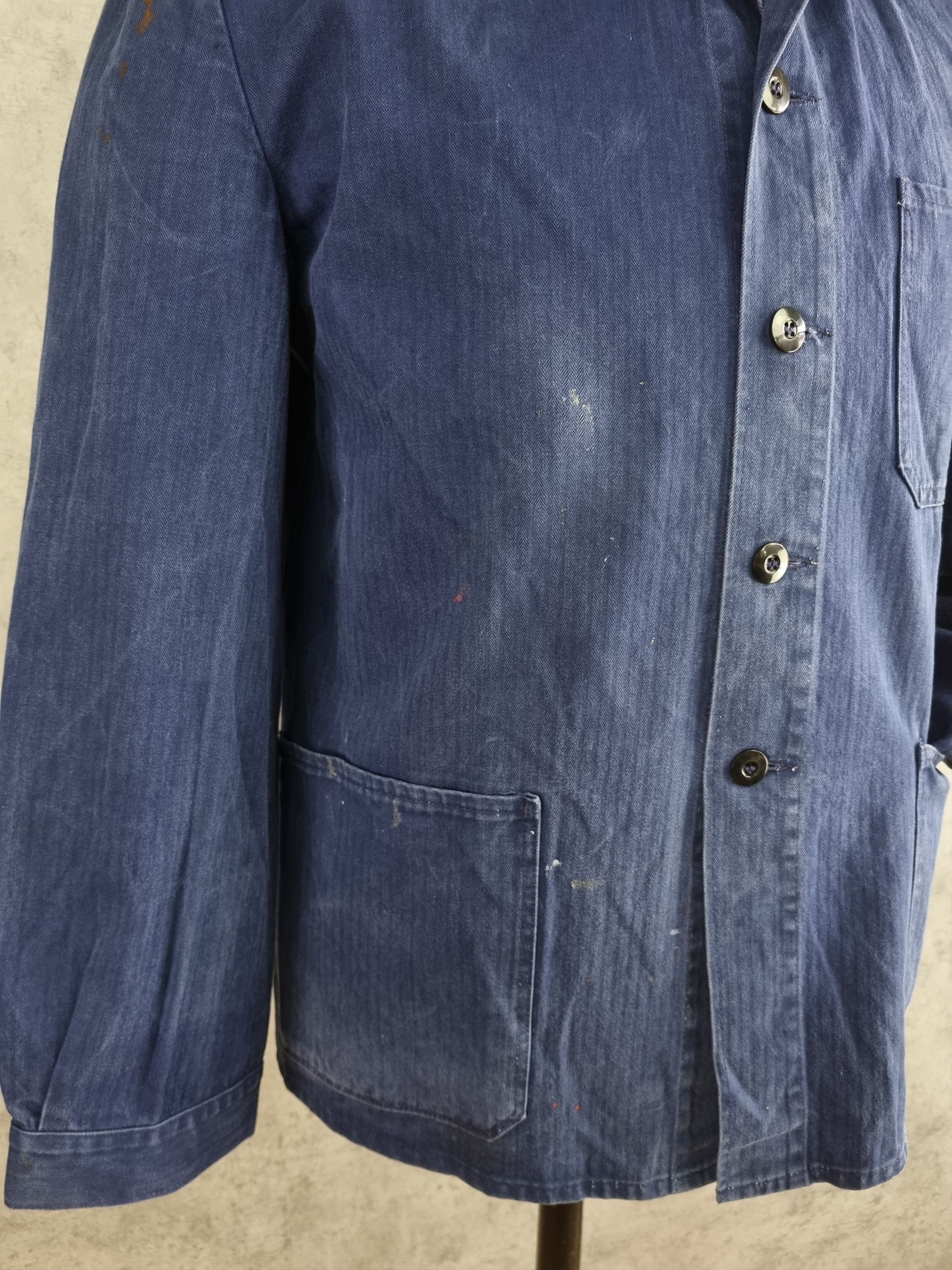 Le Laboureur × Vetra Vintage Worker Painted Avant-Garde Jacket Size US M / EU 48-50 / 2 - 6 Thumbnail