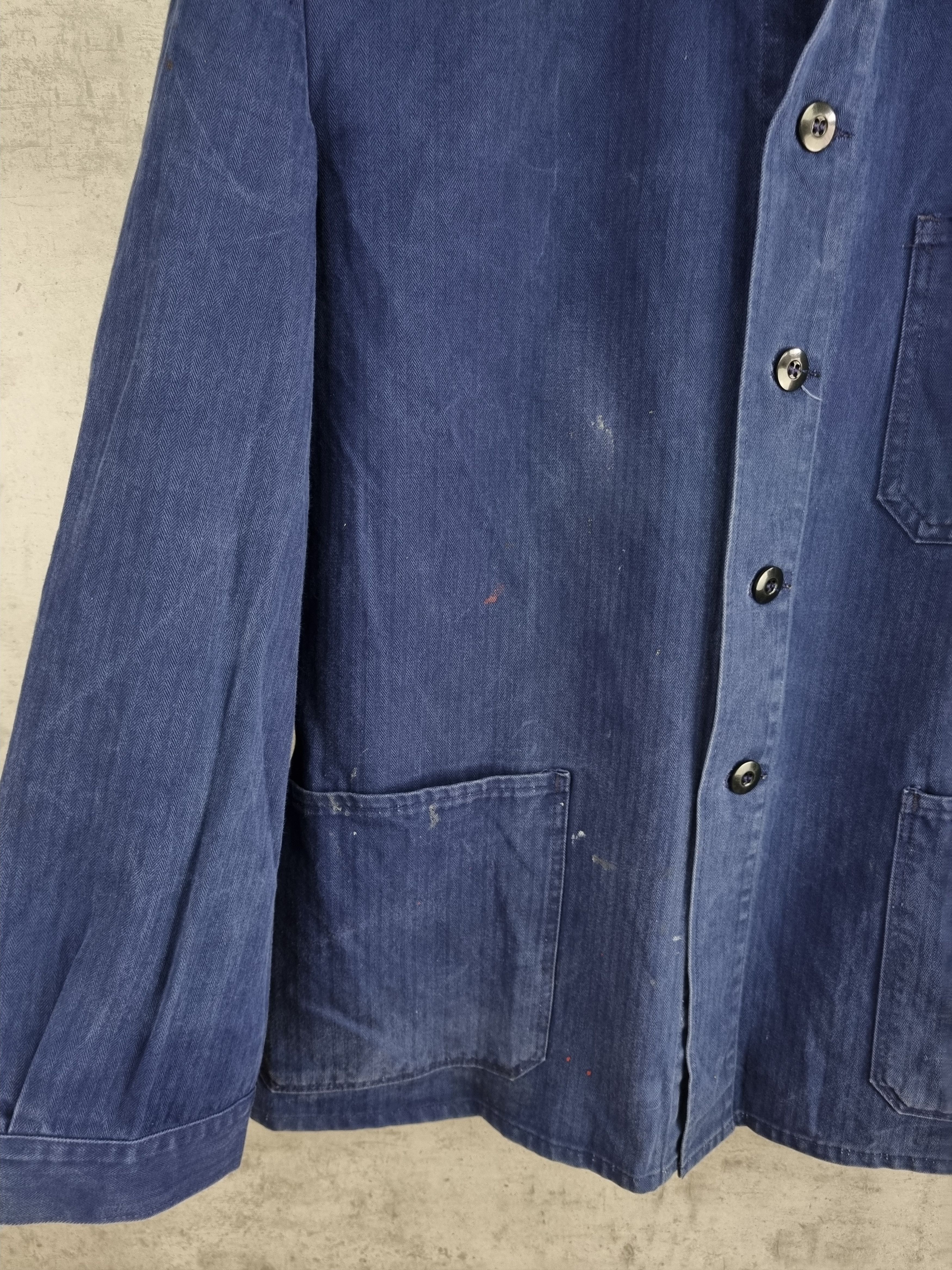 Le Laboureur × Vetra Vintage Worker Painted Avant-Garde Jacket Size US M / EU 48-50 / 2 - 7 Thumbnail