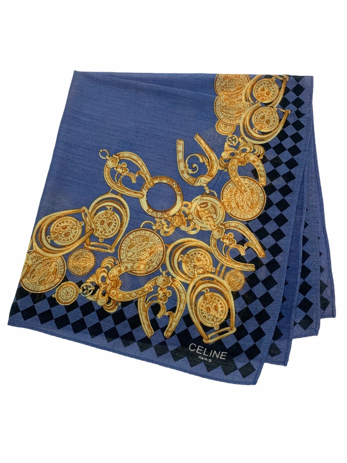 Celine celine bandana handkerchief neckerchief turban pocketsquare Size ONE SIZE - 1 Thumbnail