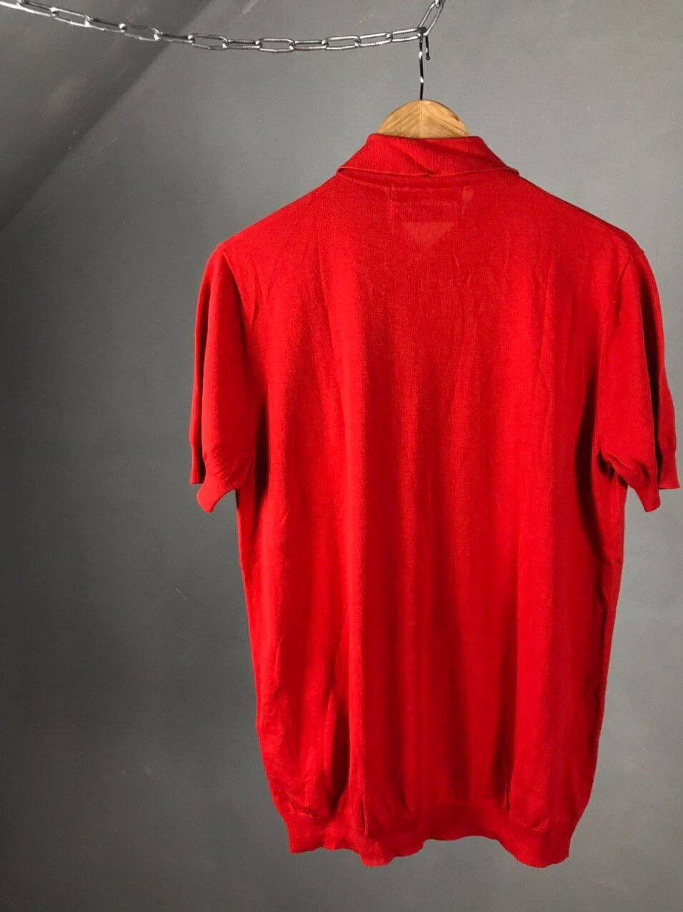 Vintage × Whyred Whyred Vintage Luxury Red Polo Tee Size US M / EU 48-50 / 2 - 8 Thumbnail