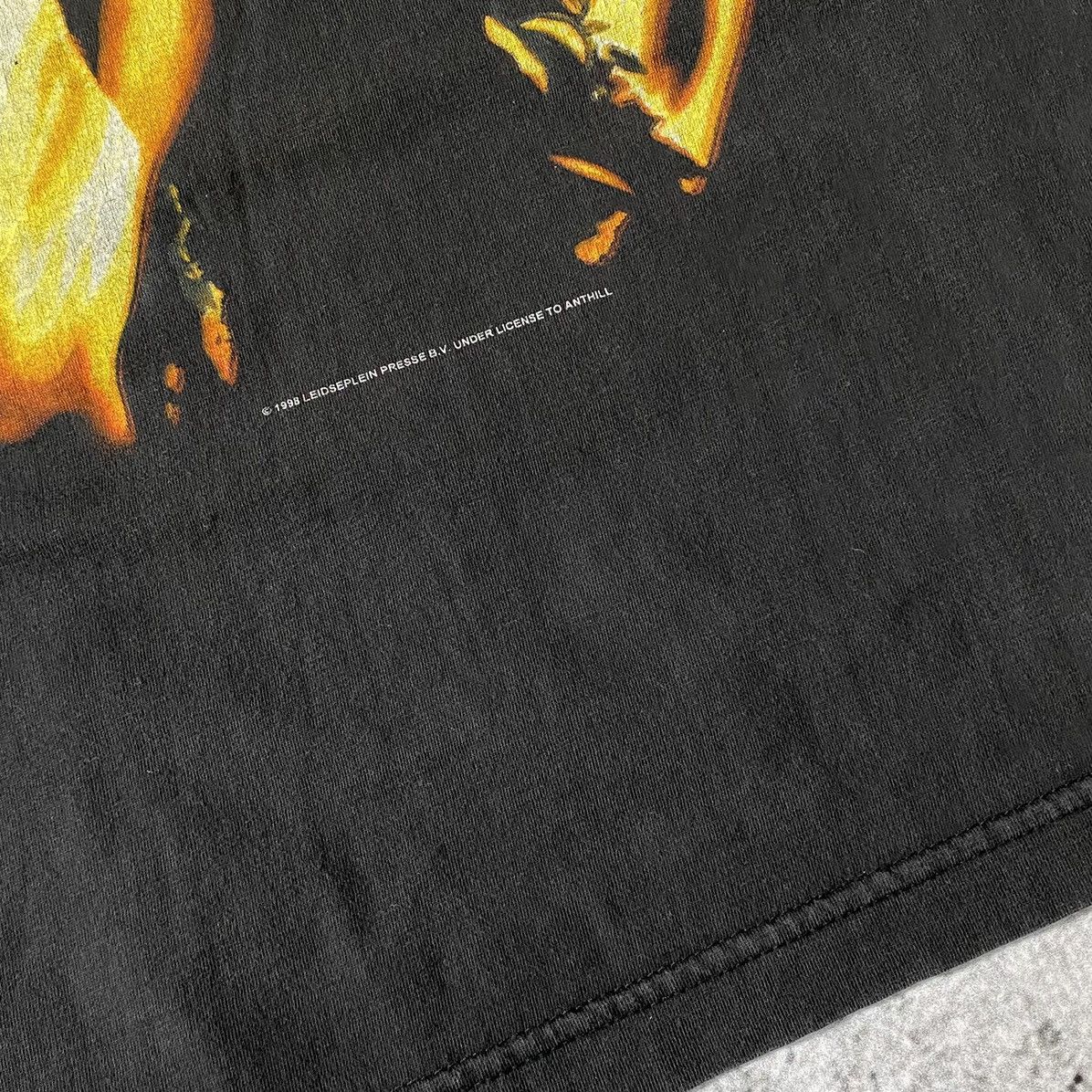 Vintage AC/DC 98’ Bonfire flame Band Tee XL washed